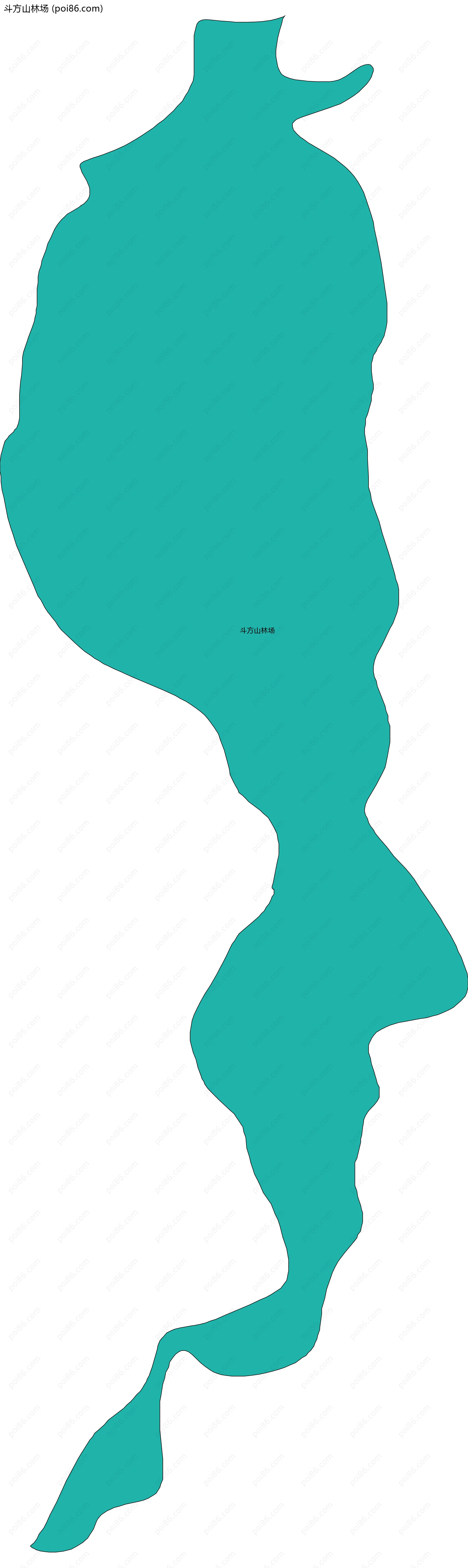 斗方山林场边界地图