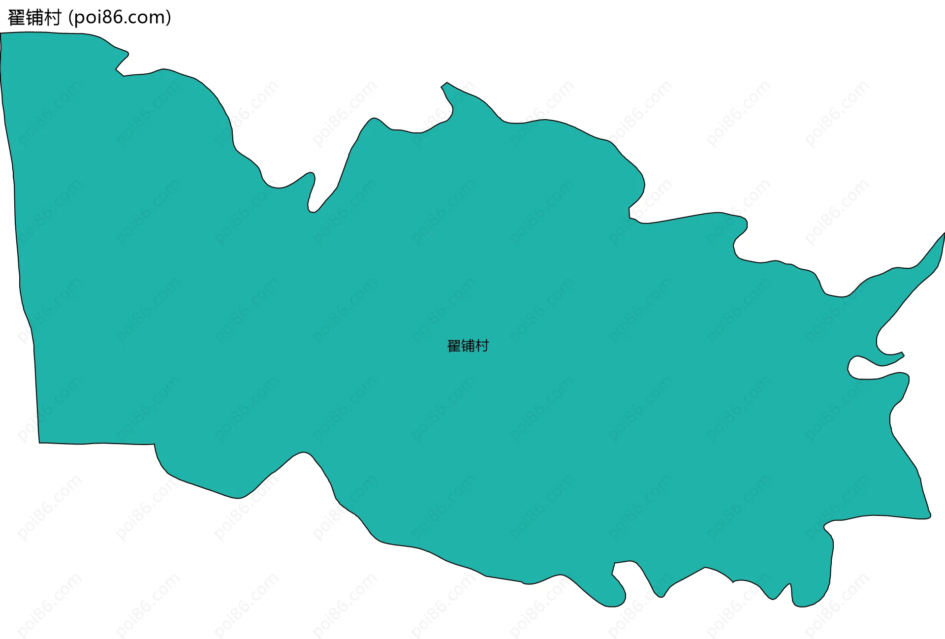 翟铺村边界地图