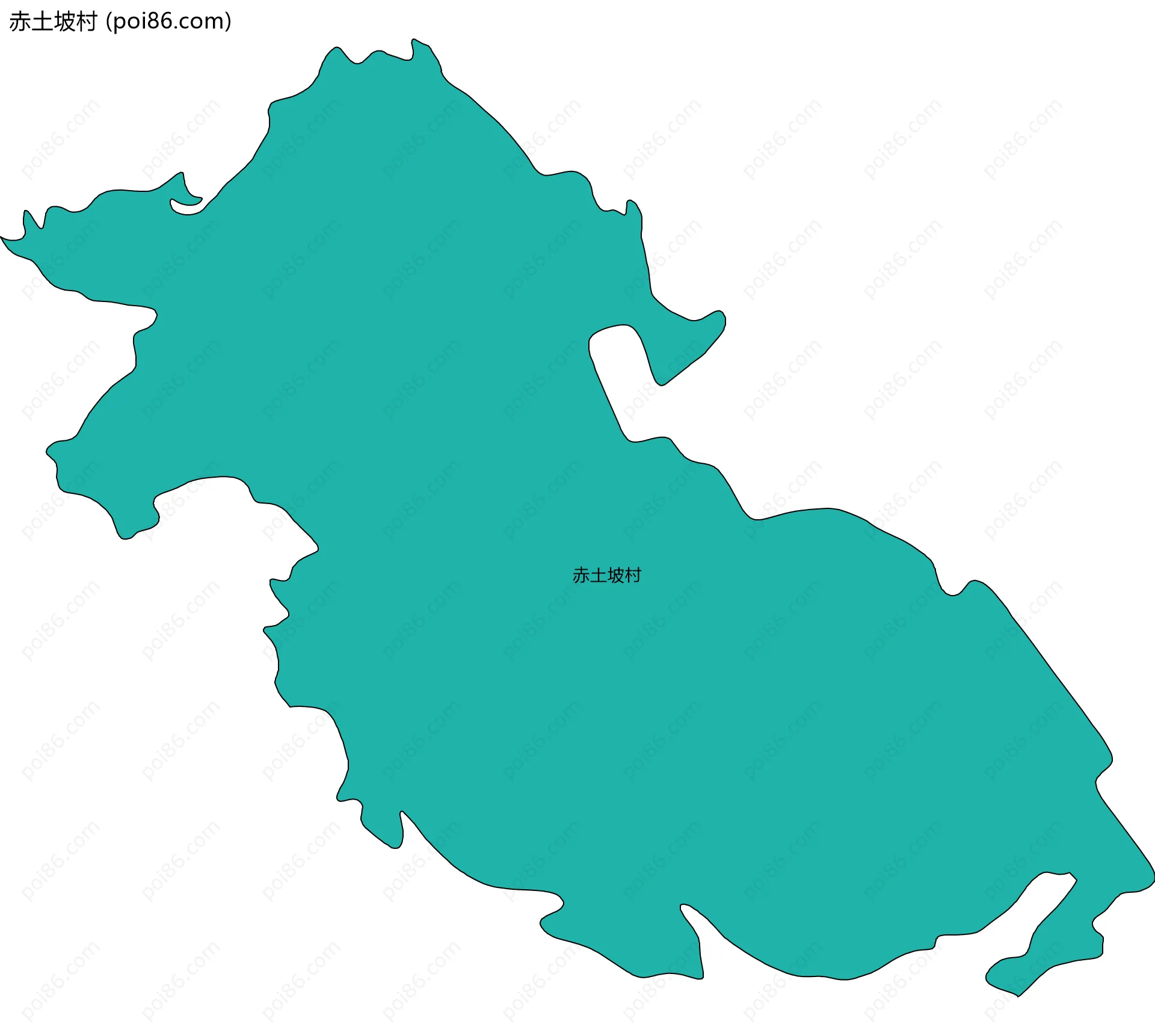 赤土坡村边界地图