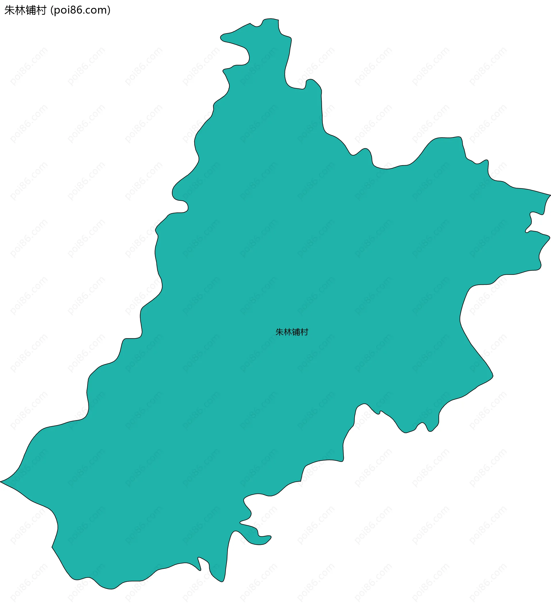 朱林铺村边界地图