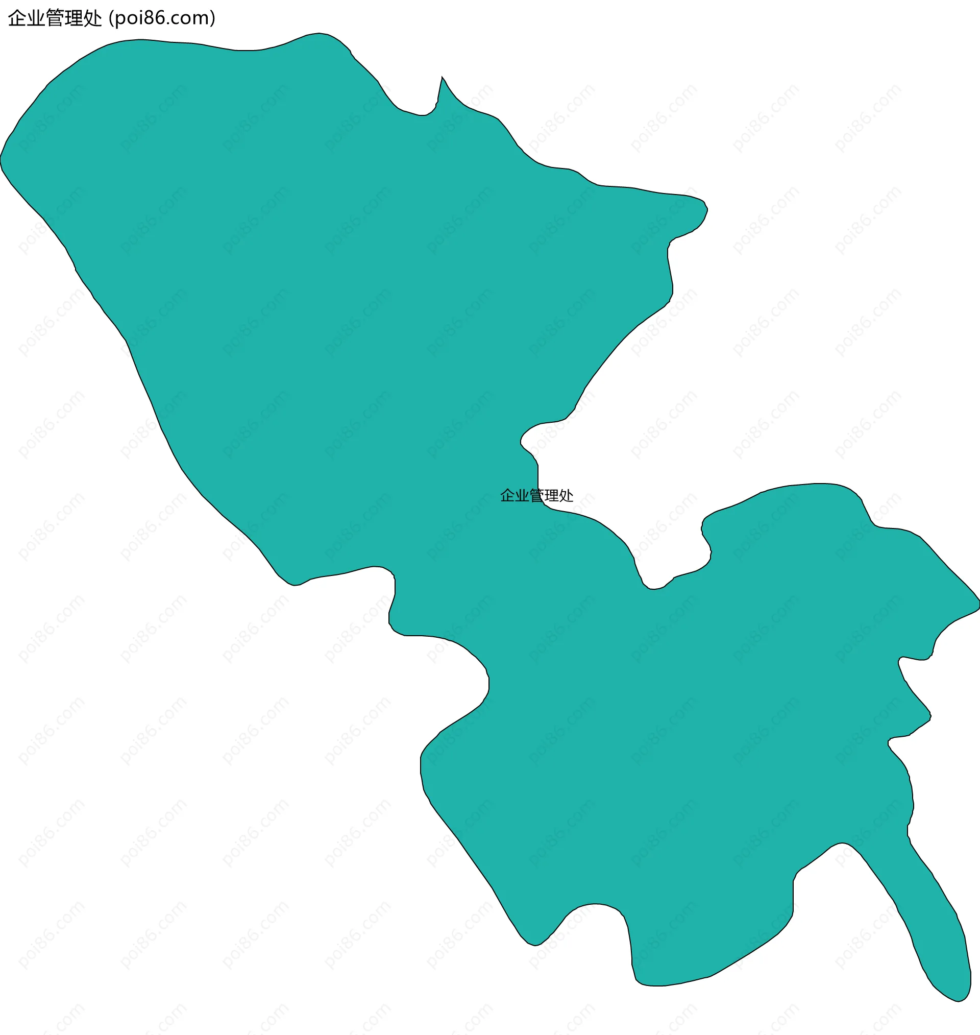 企业管理处边界地图