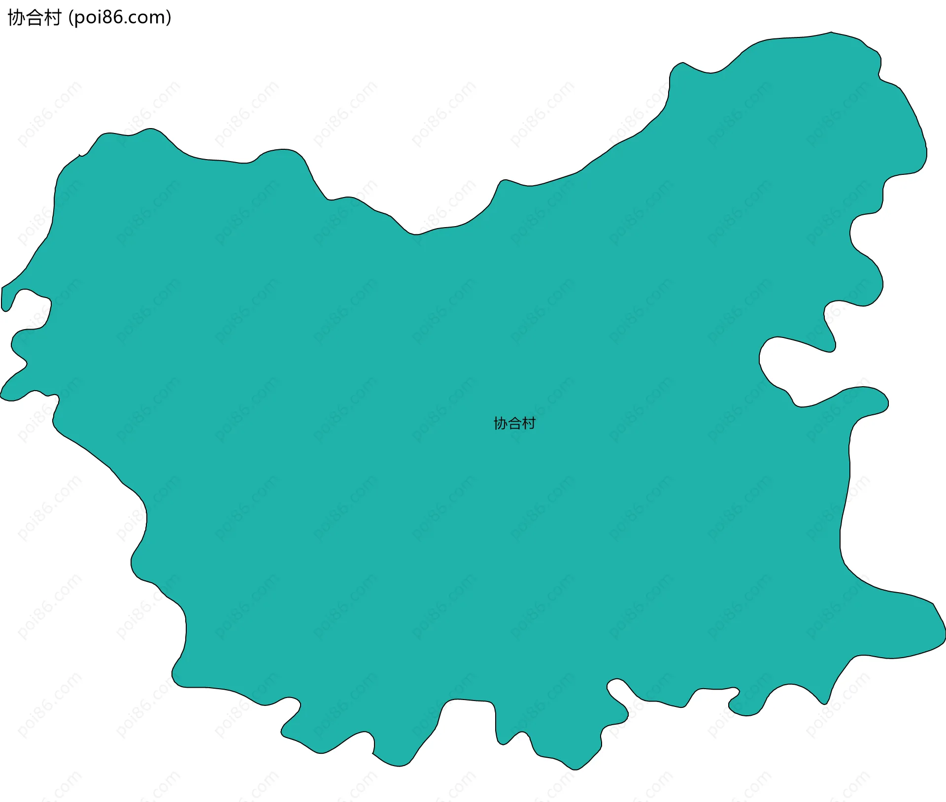 协合村边界地图