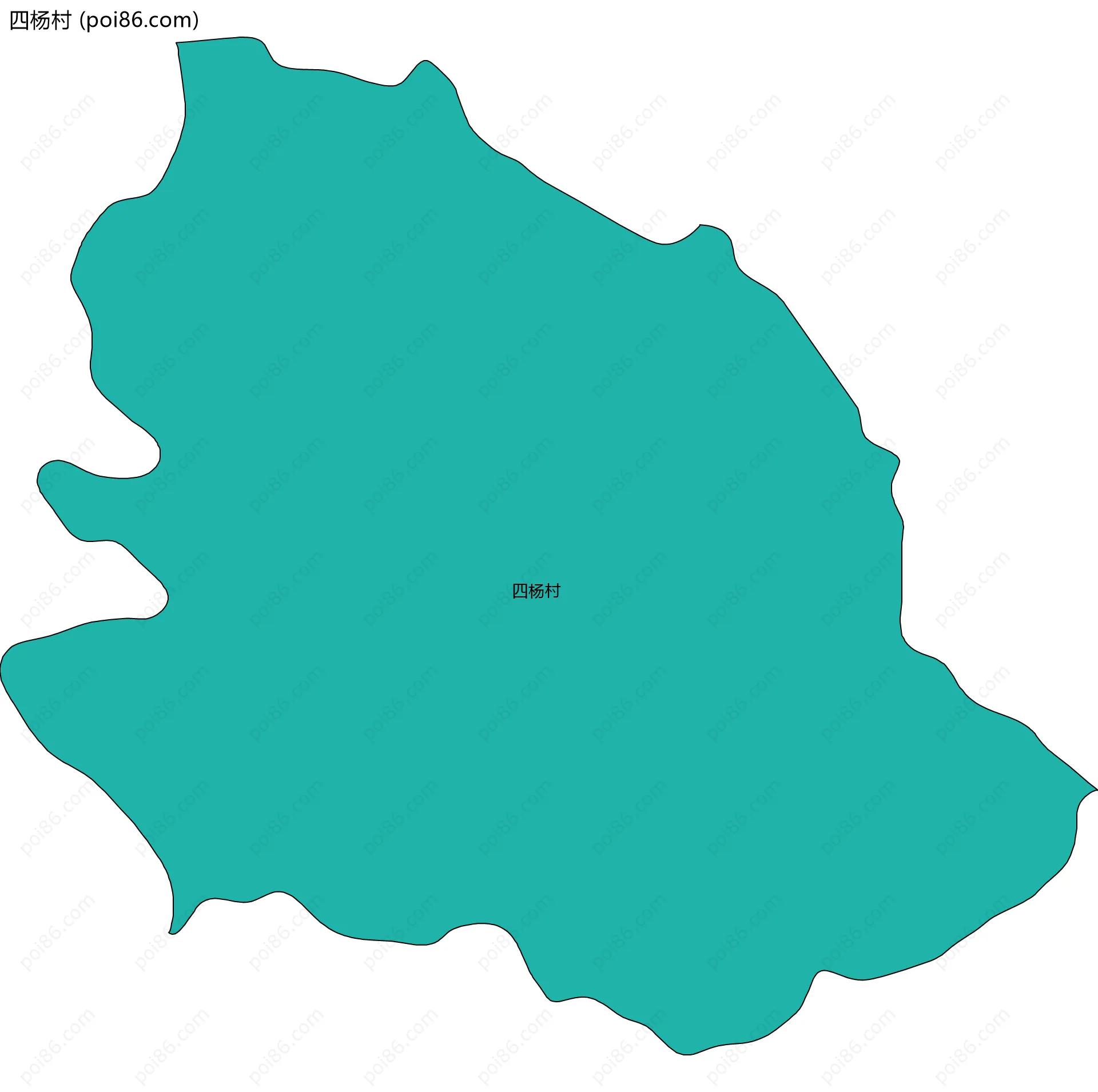 四杨村边界地图