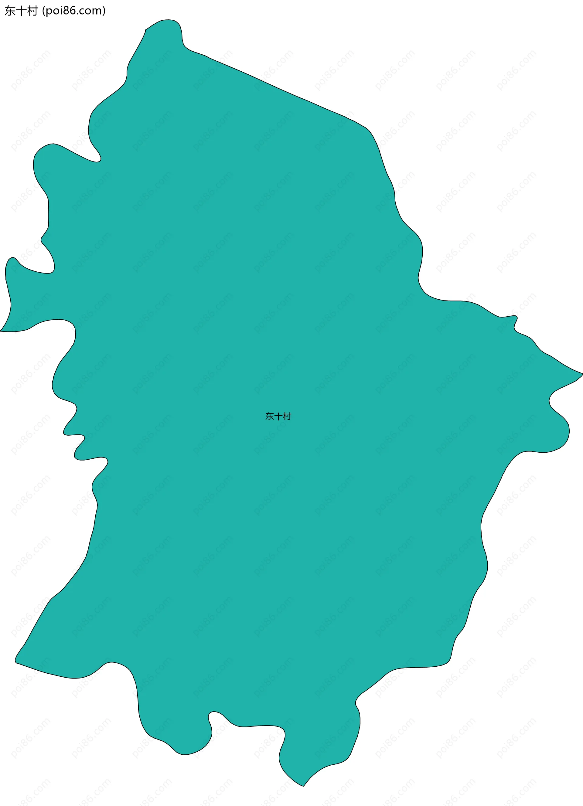 东十村边界地图