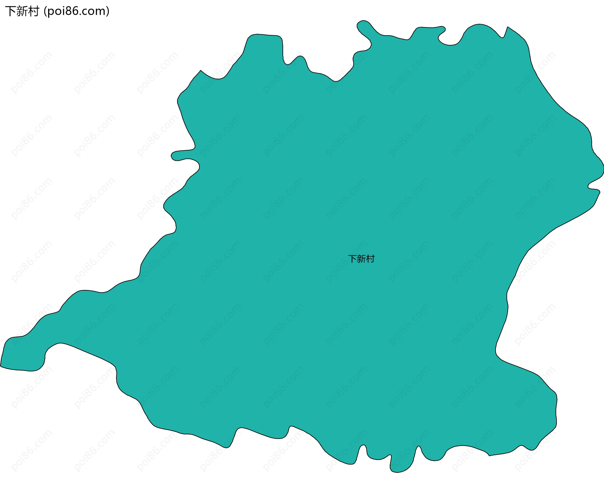下新村边界地图