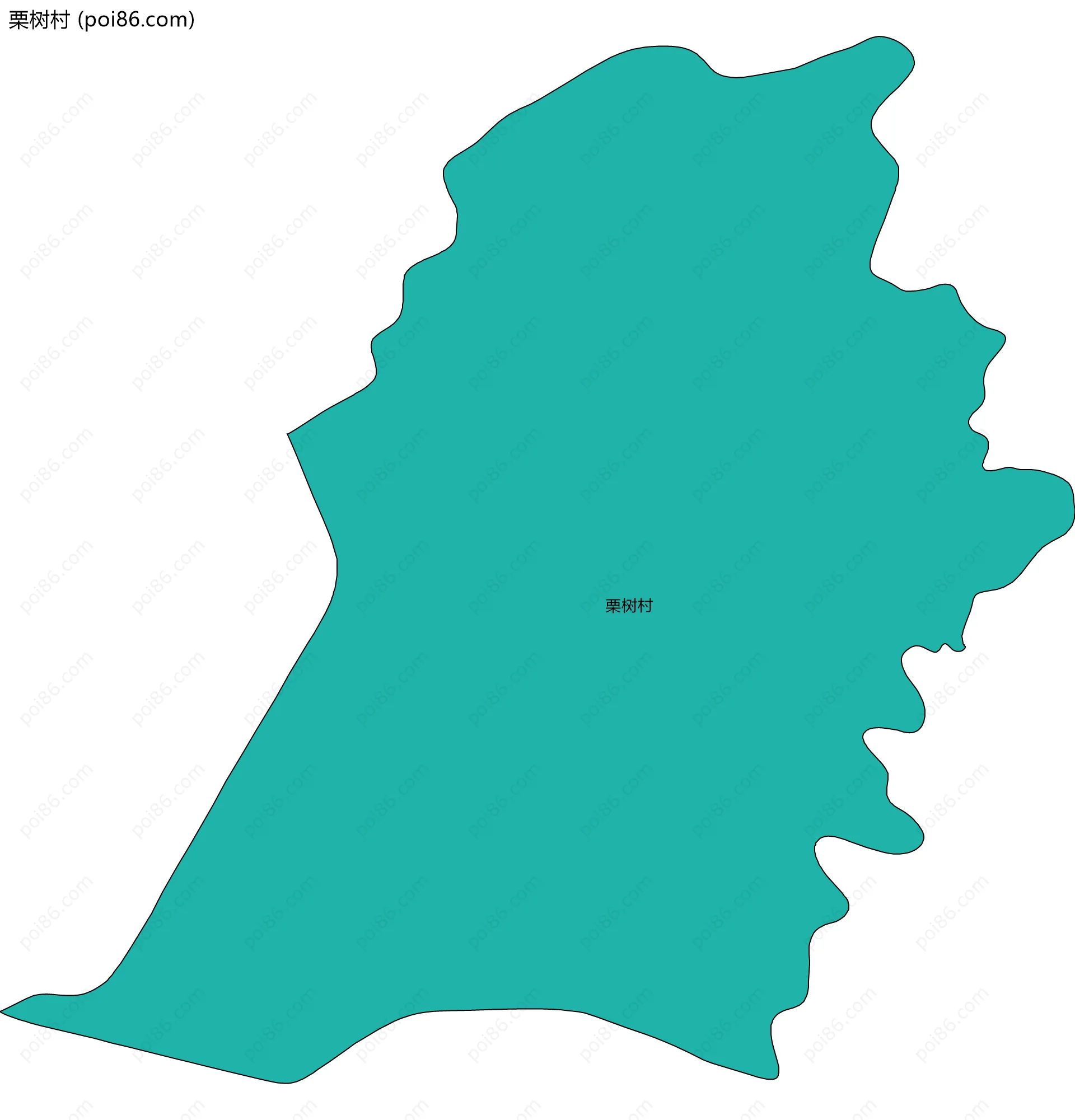 栗树村边界地图