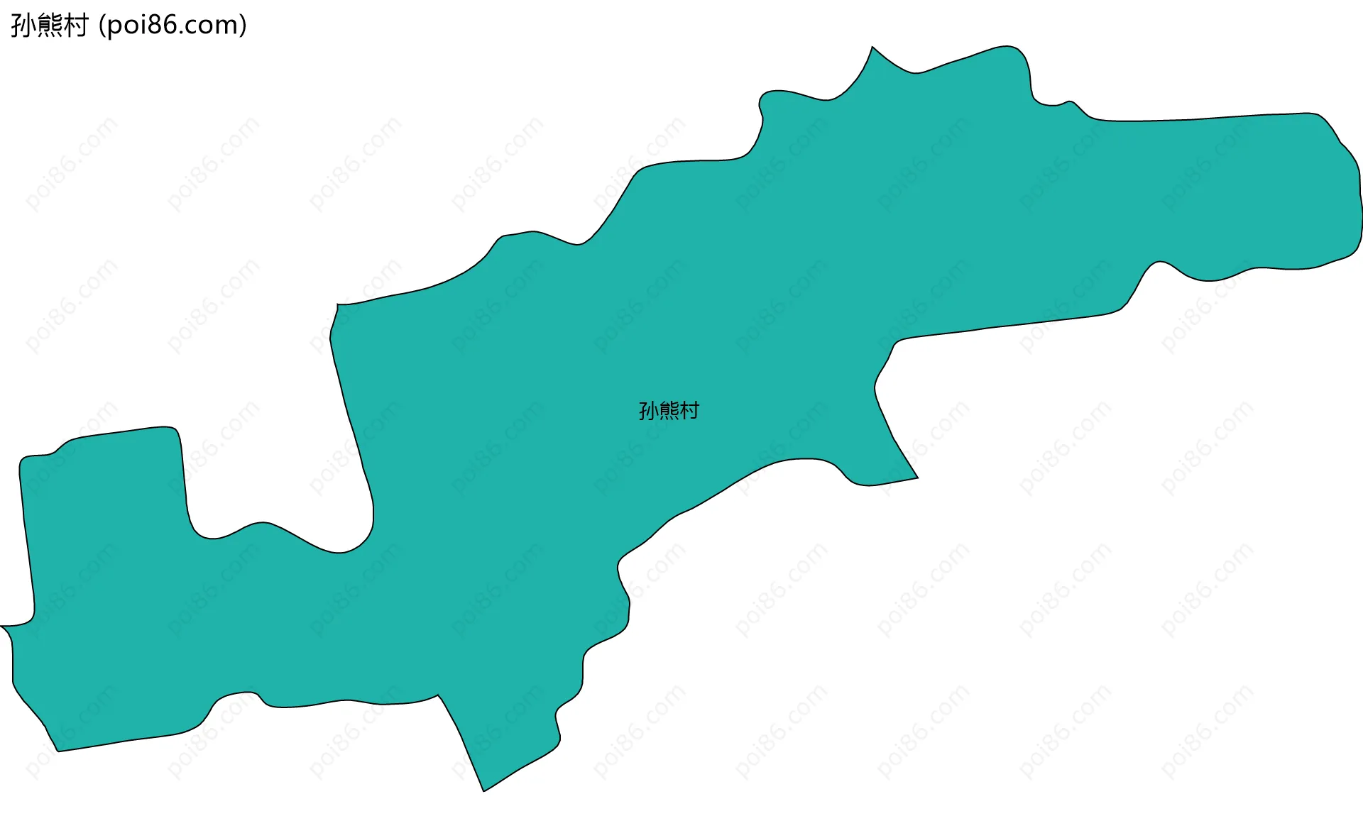 孙熊村边界地图