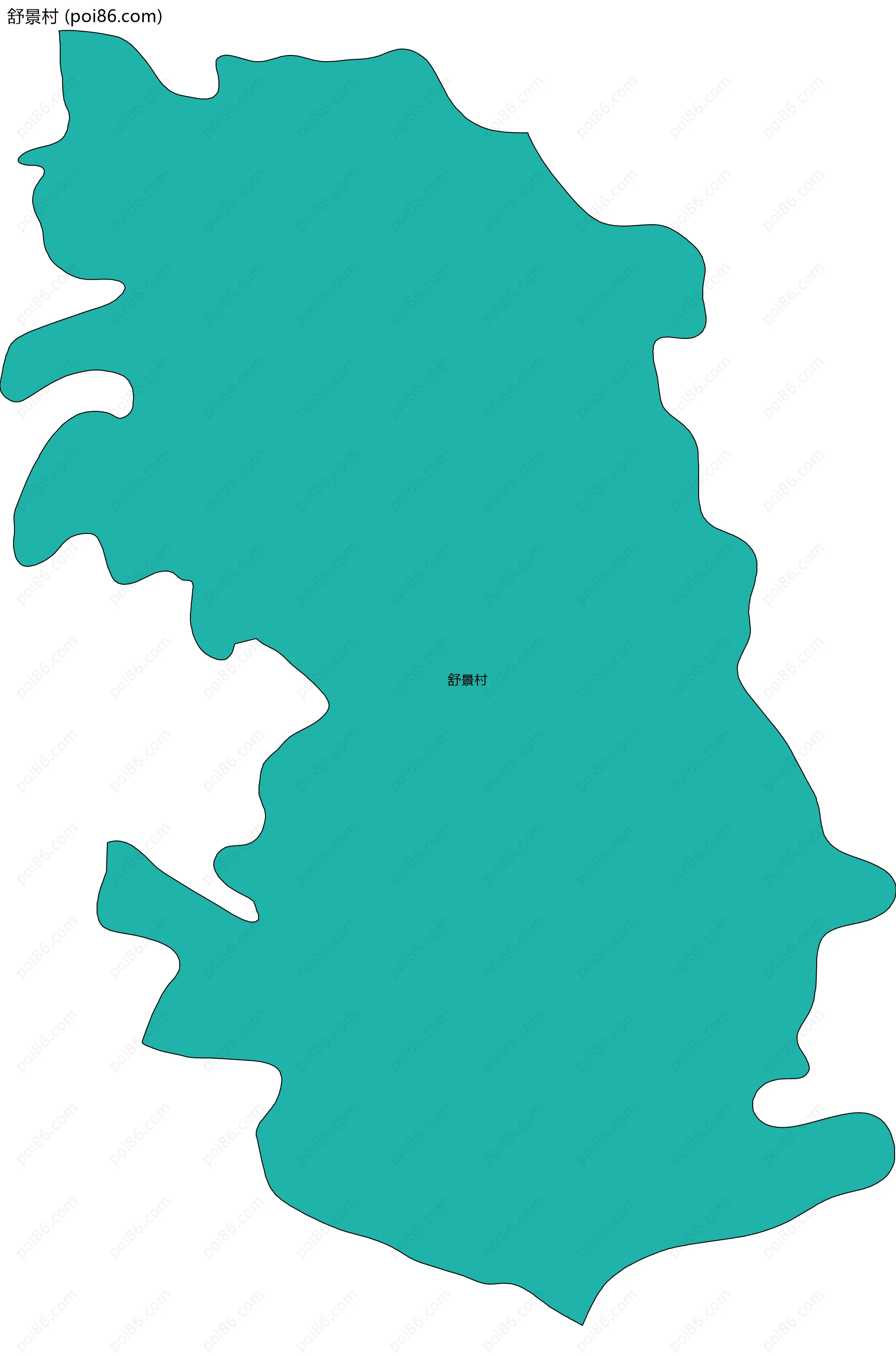 舒景村边界地图