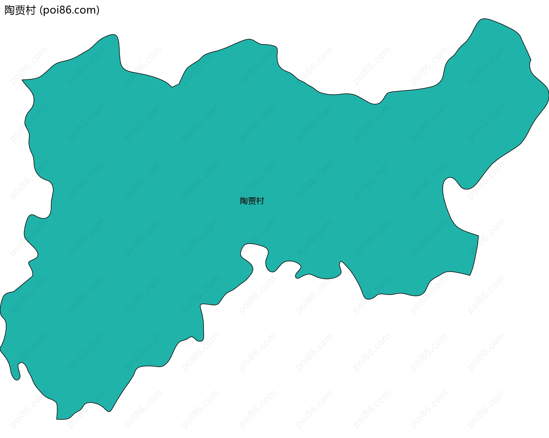 陶贾村边界地图