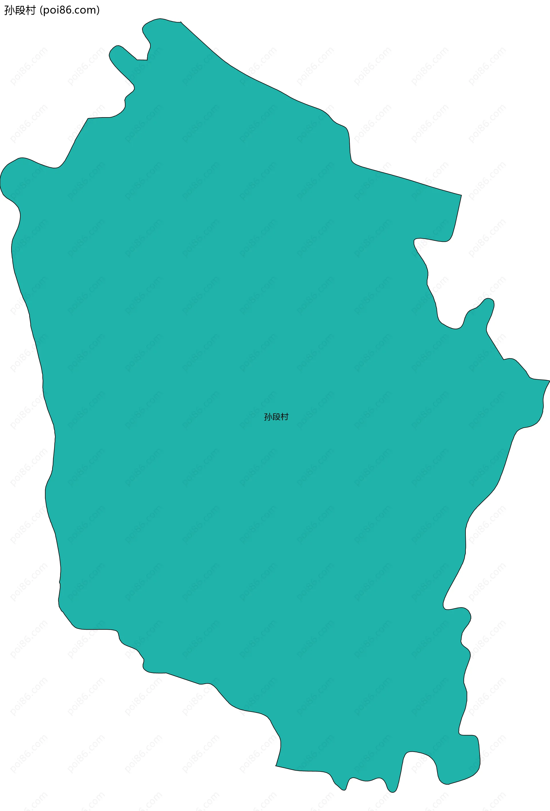 孙段村边界地图