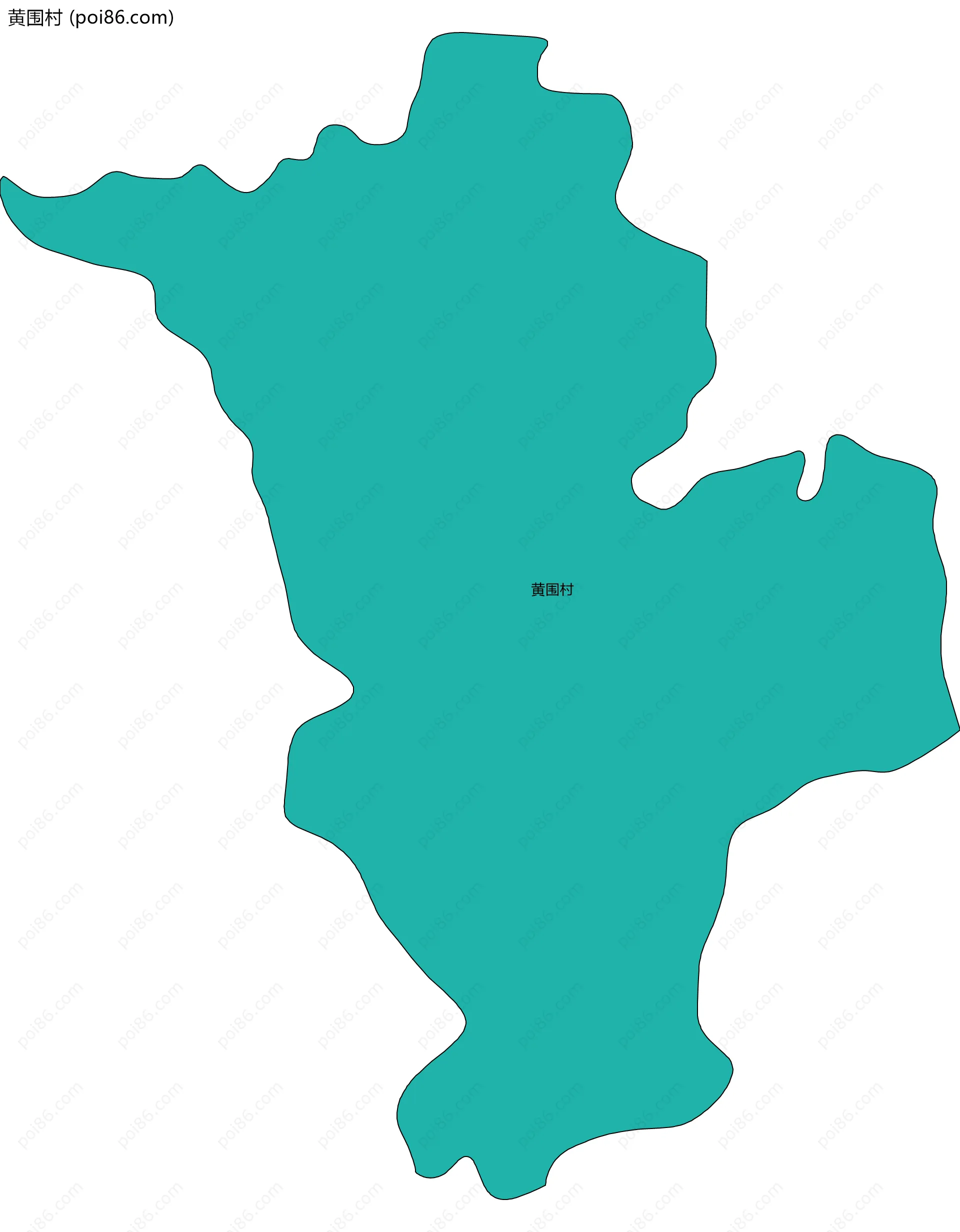 黄围村边界地图