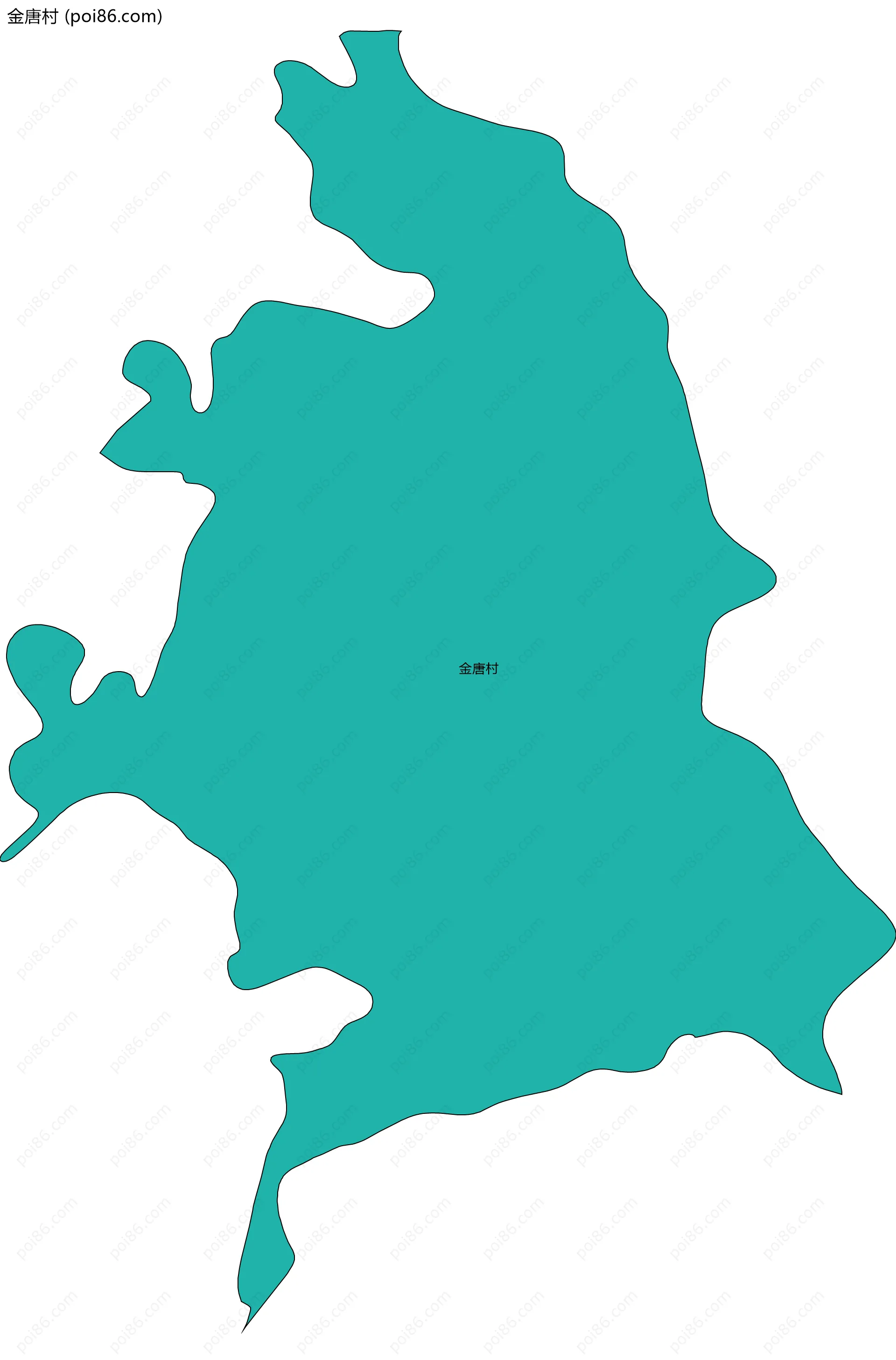 金唐村边界地图