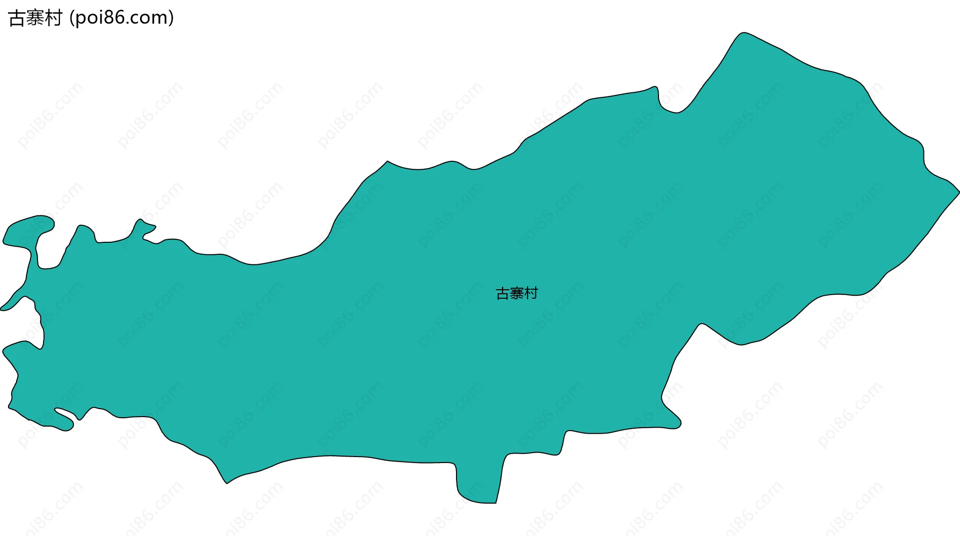 古寨村边界地图