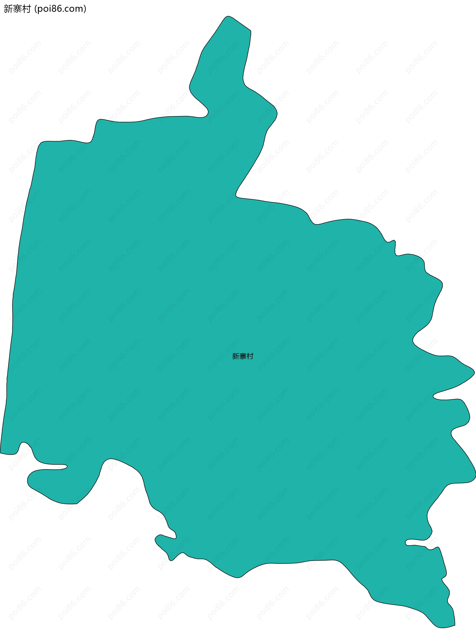 新寨村边界地图