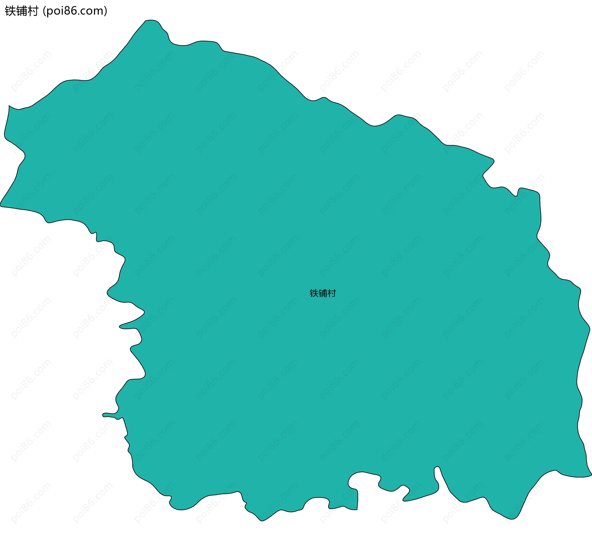 铁铺村边界地图