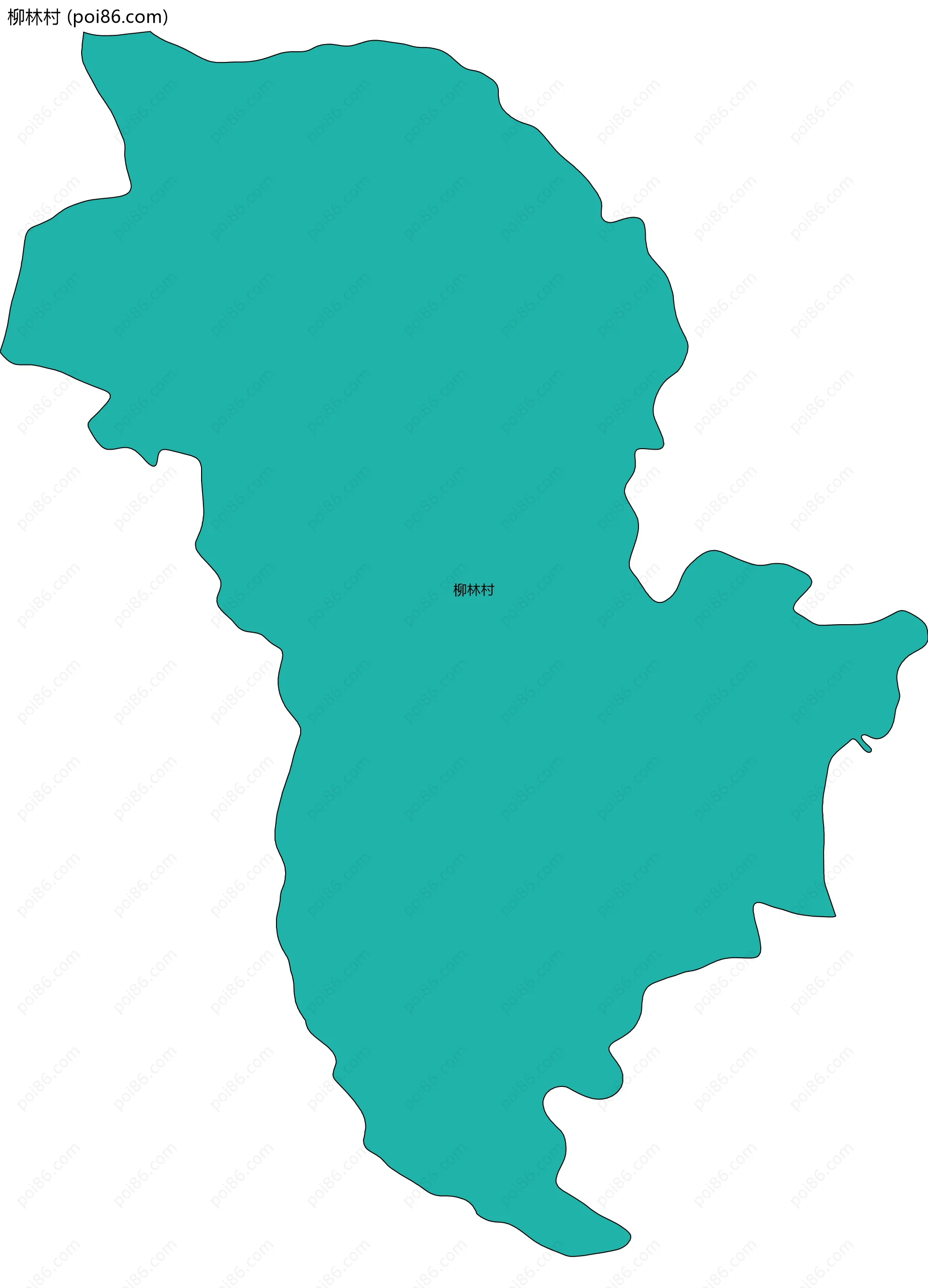 柳林村边界地图