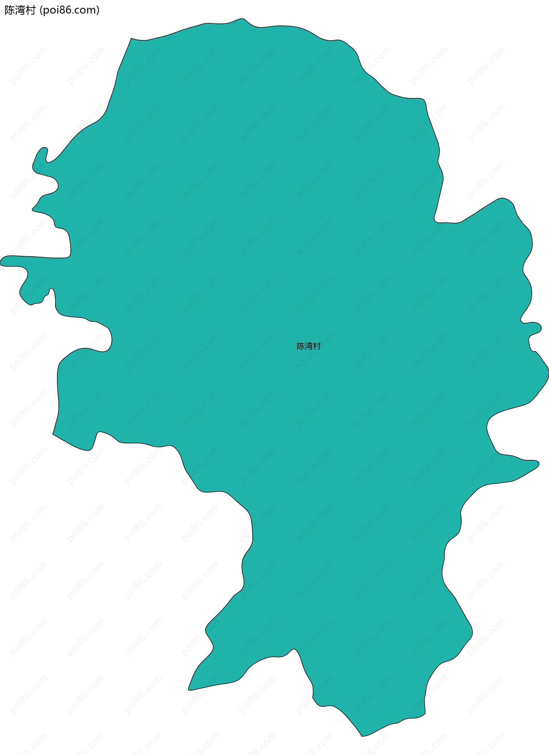 陈湾村边界地图