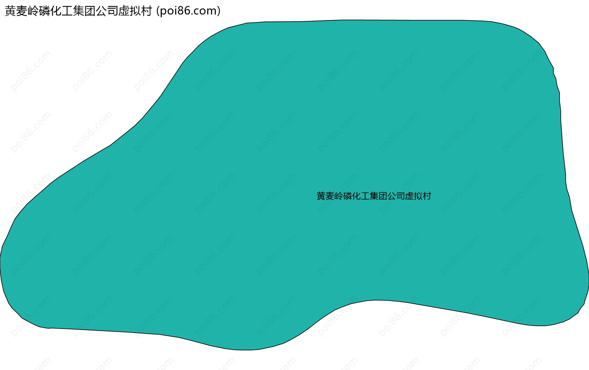 黄麦岭磷化工集团公司虚拟村边界地图