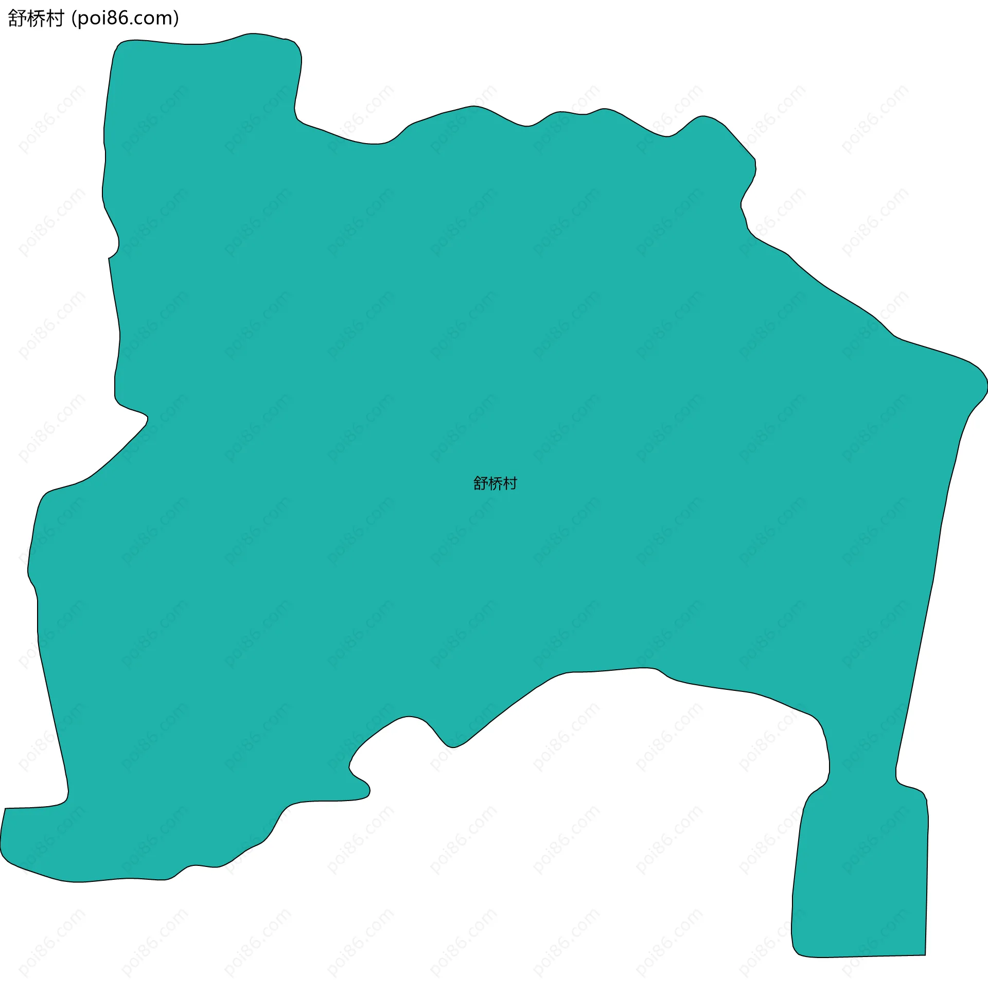舒桥村边界地图
