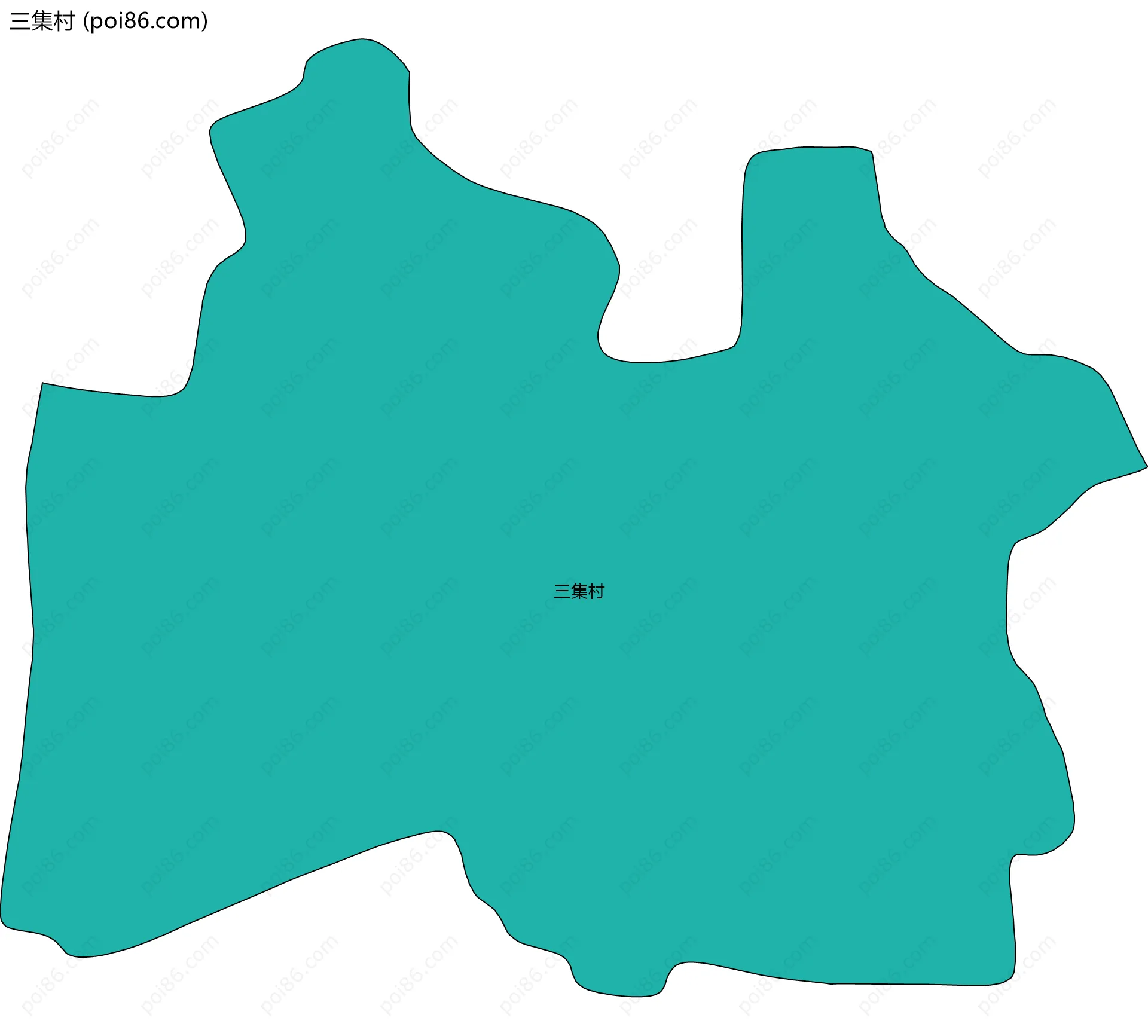 三集村边界地图