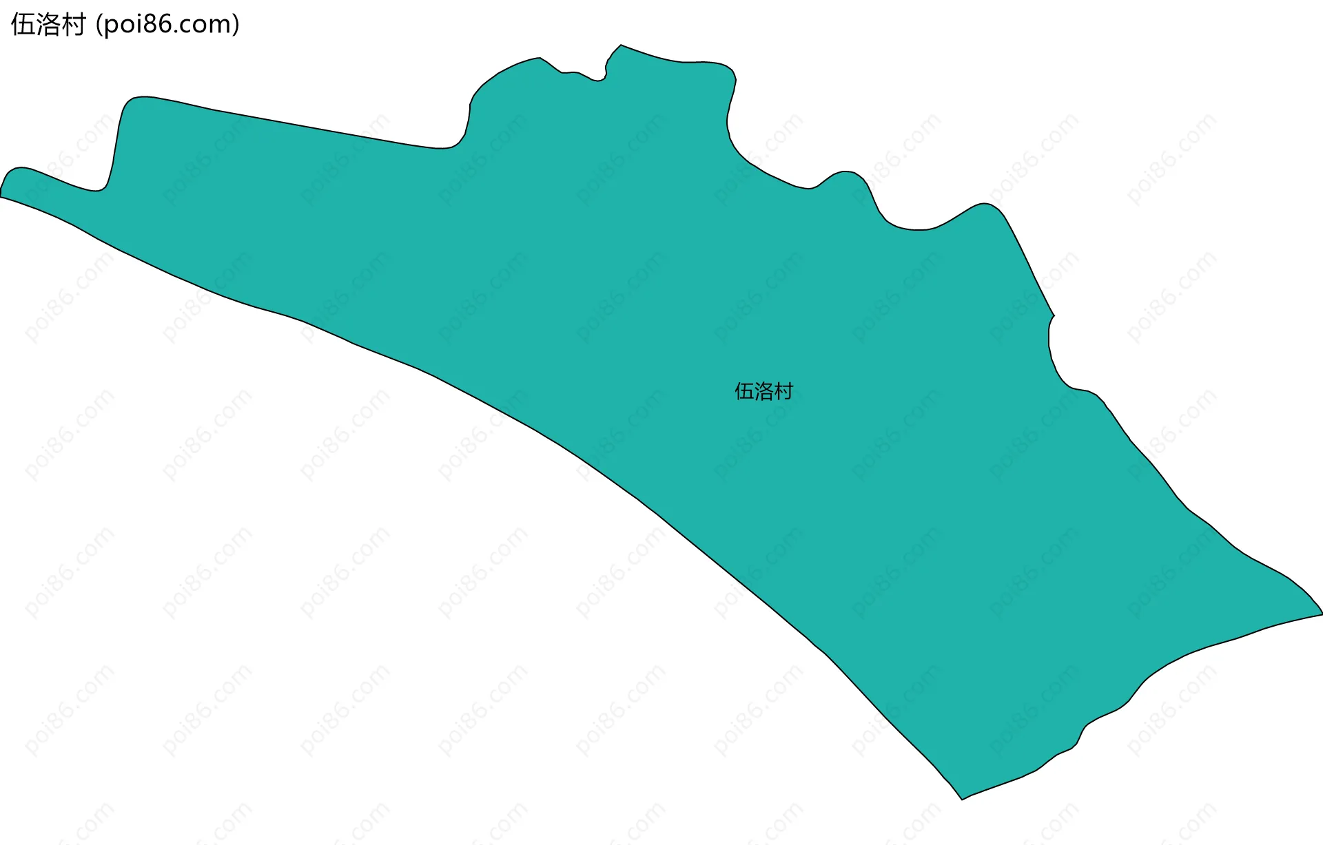 伍洛村边界地图