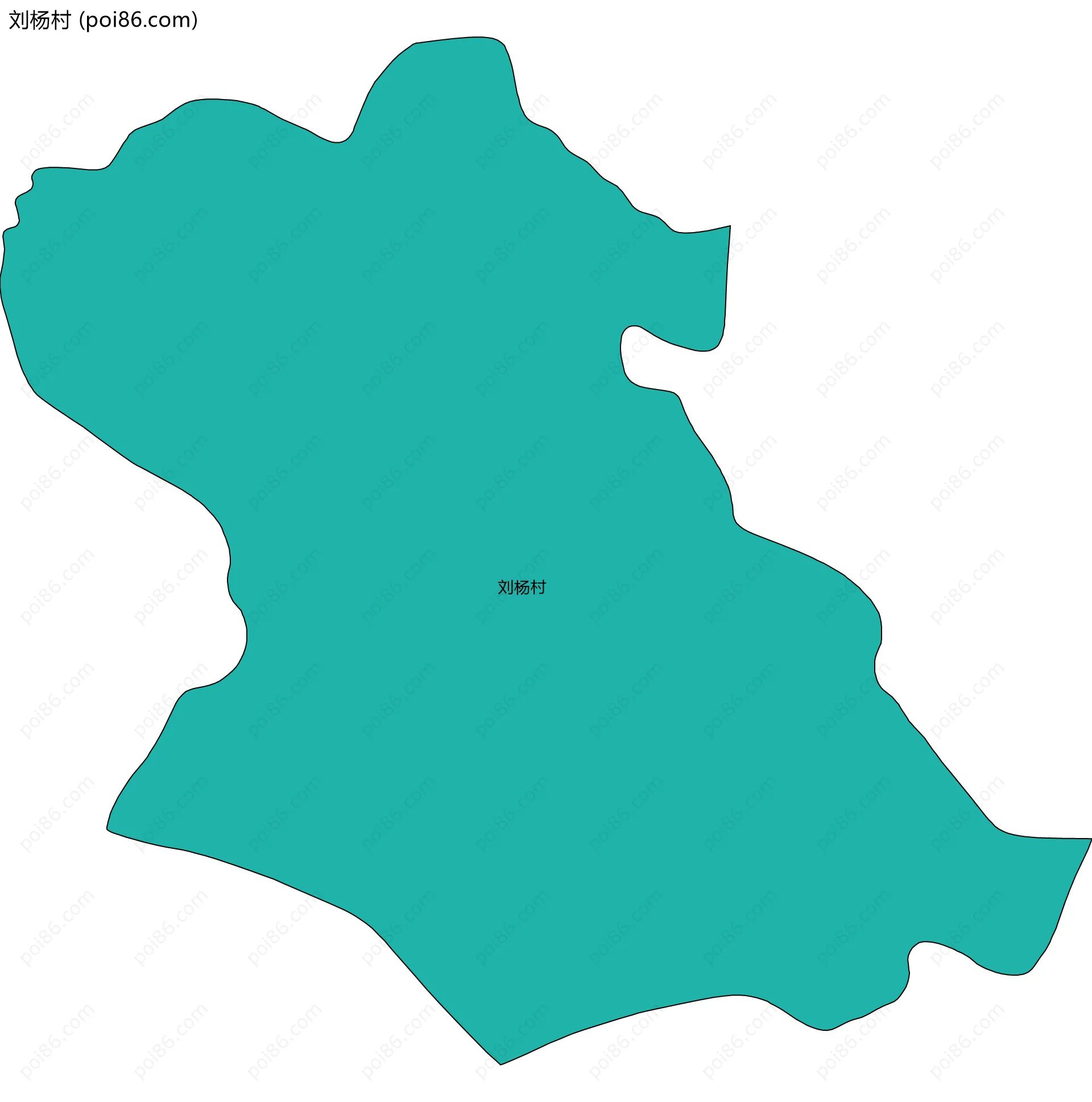 刘杨村边界地图