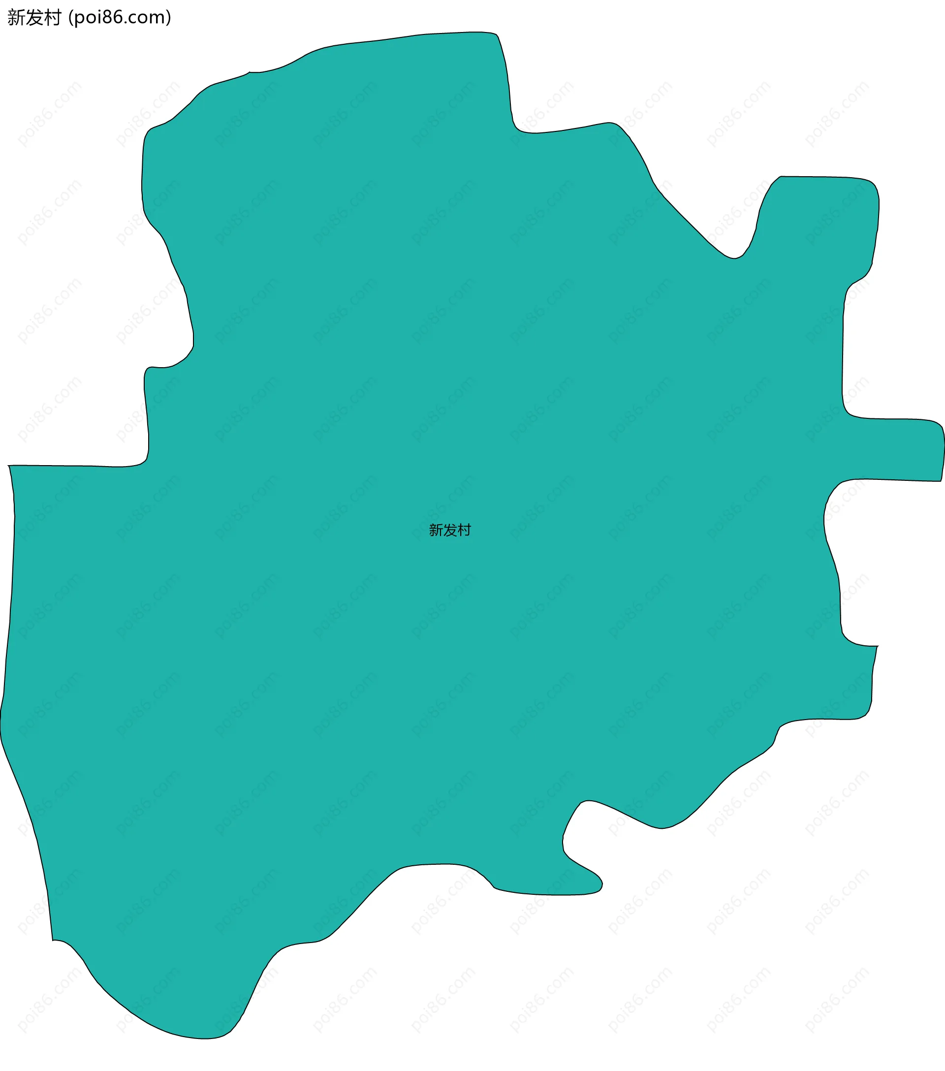 新发村边界地图