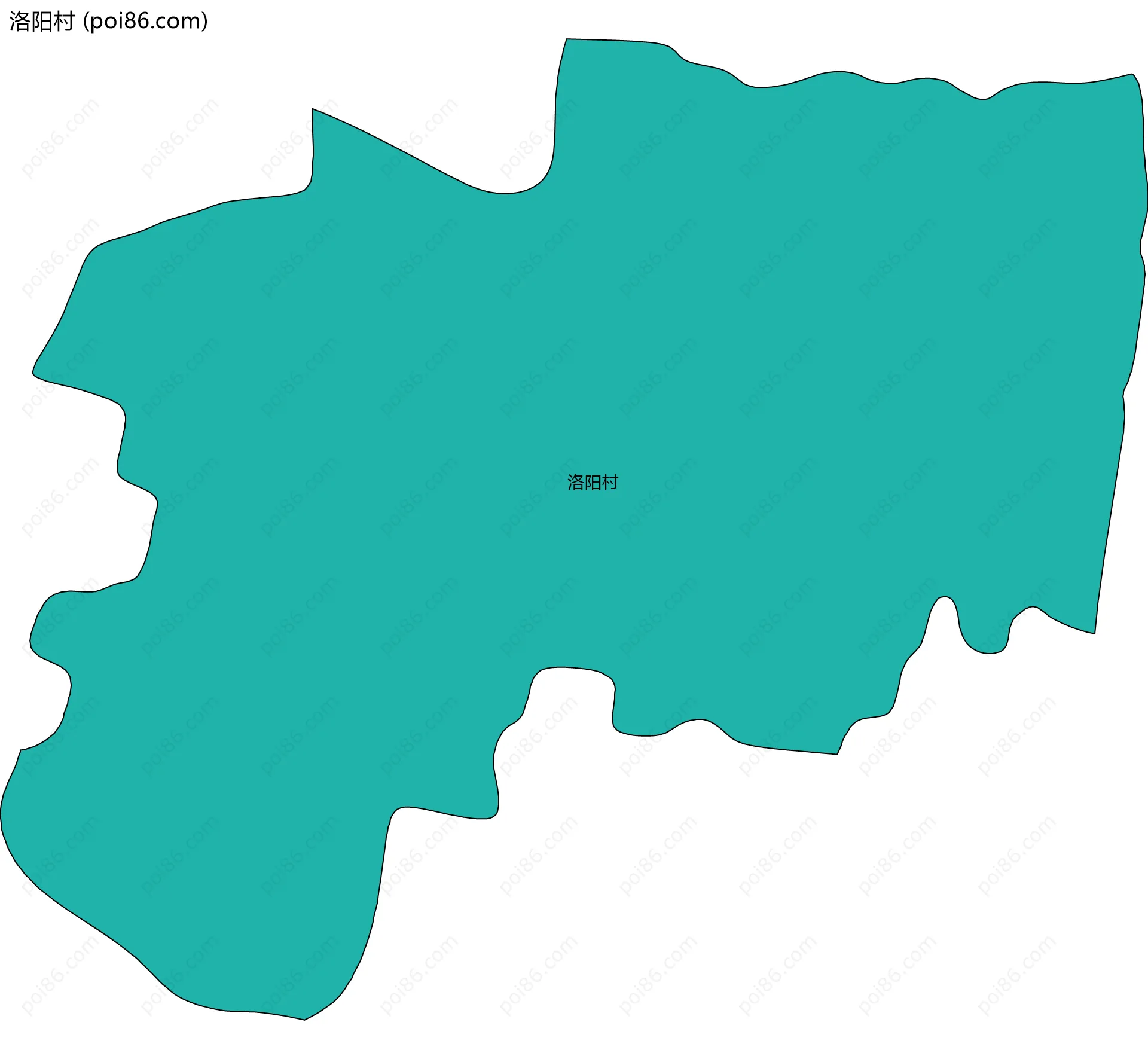 洛阳村边界地图