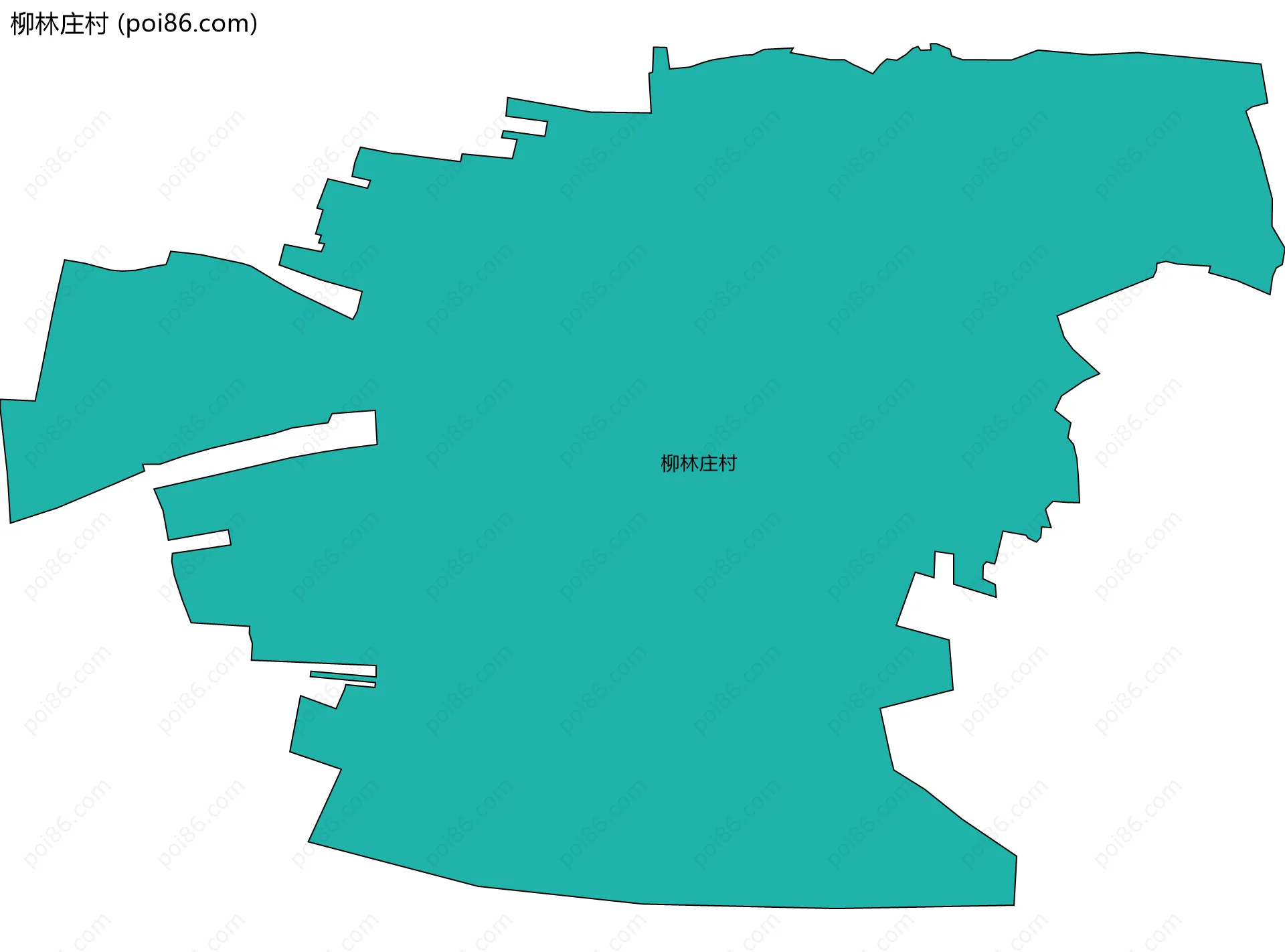 柳林庄村边界地图