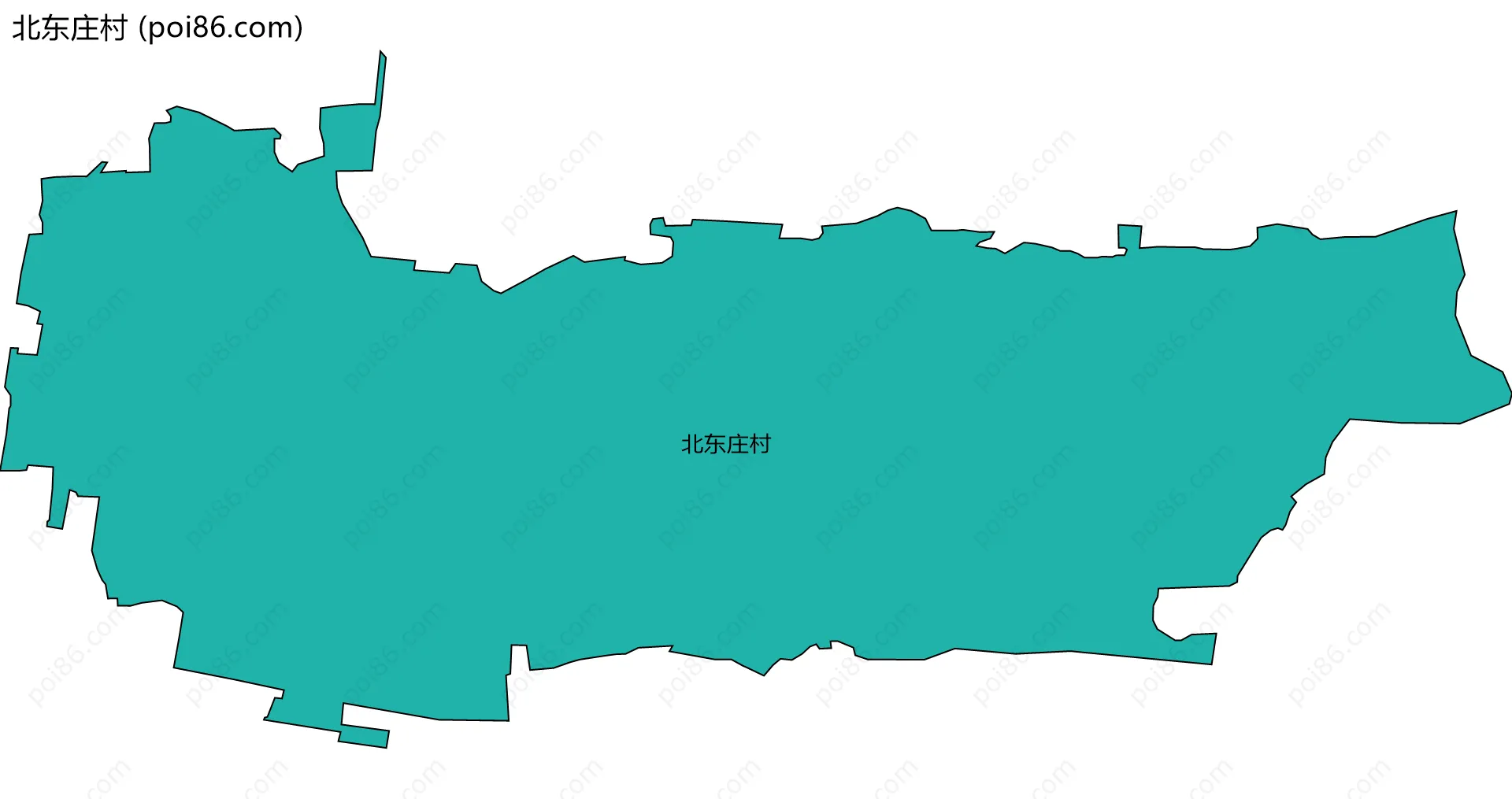 北东庄村边界地图