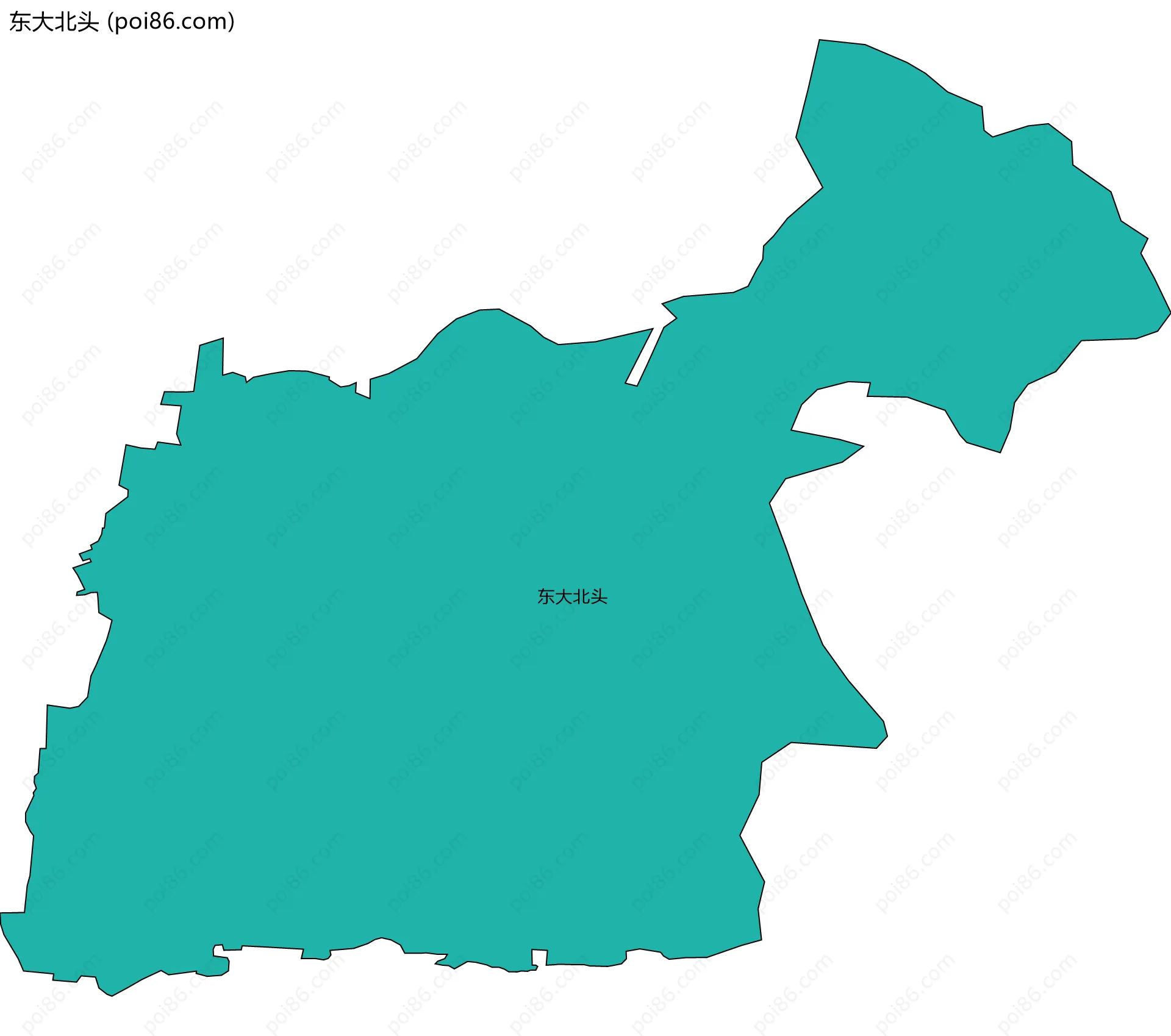 东大北头边界地图
