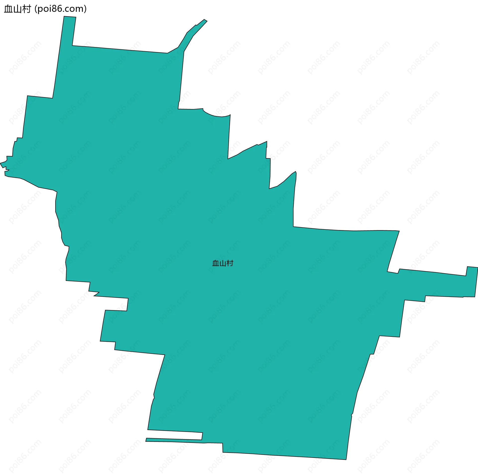 血山村边界地图