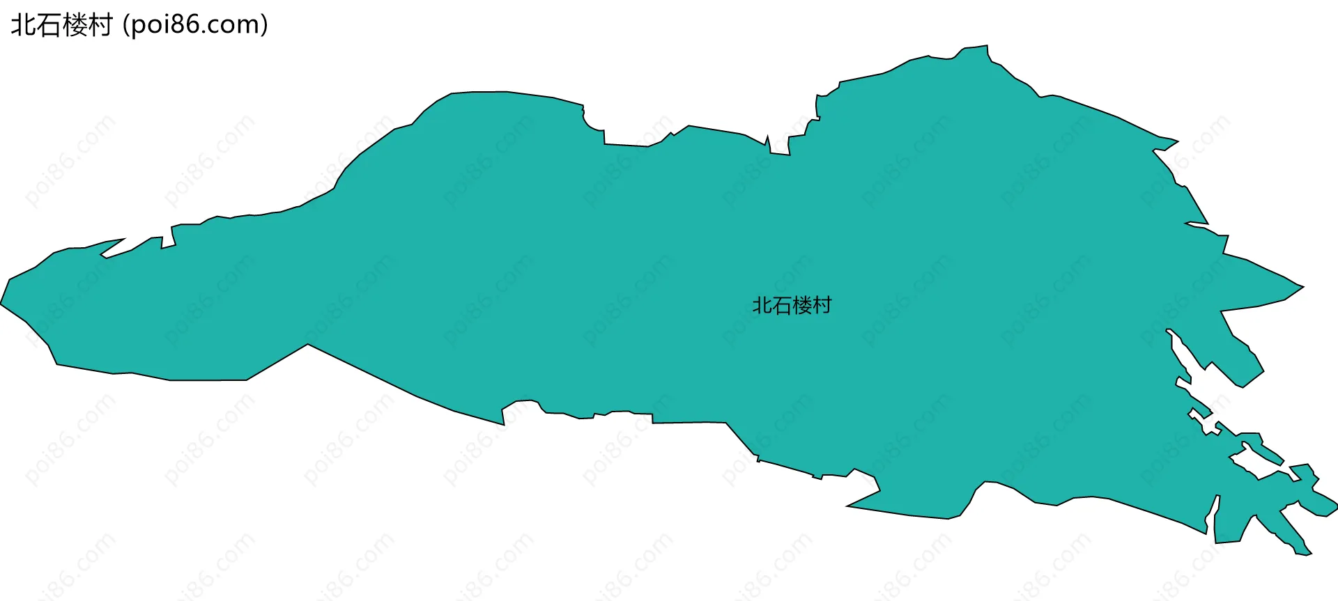 北石楼村边界地图