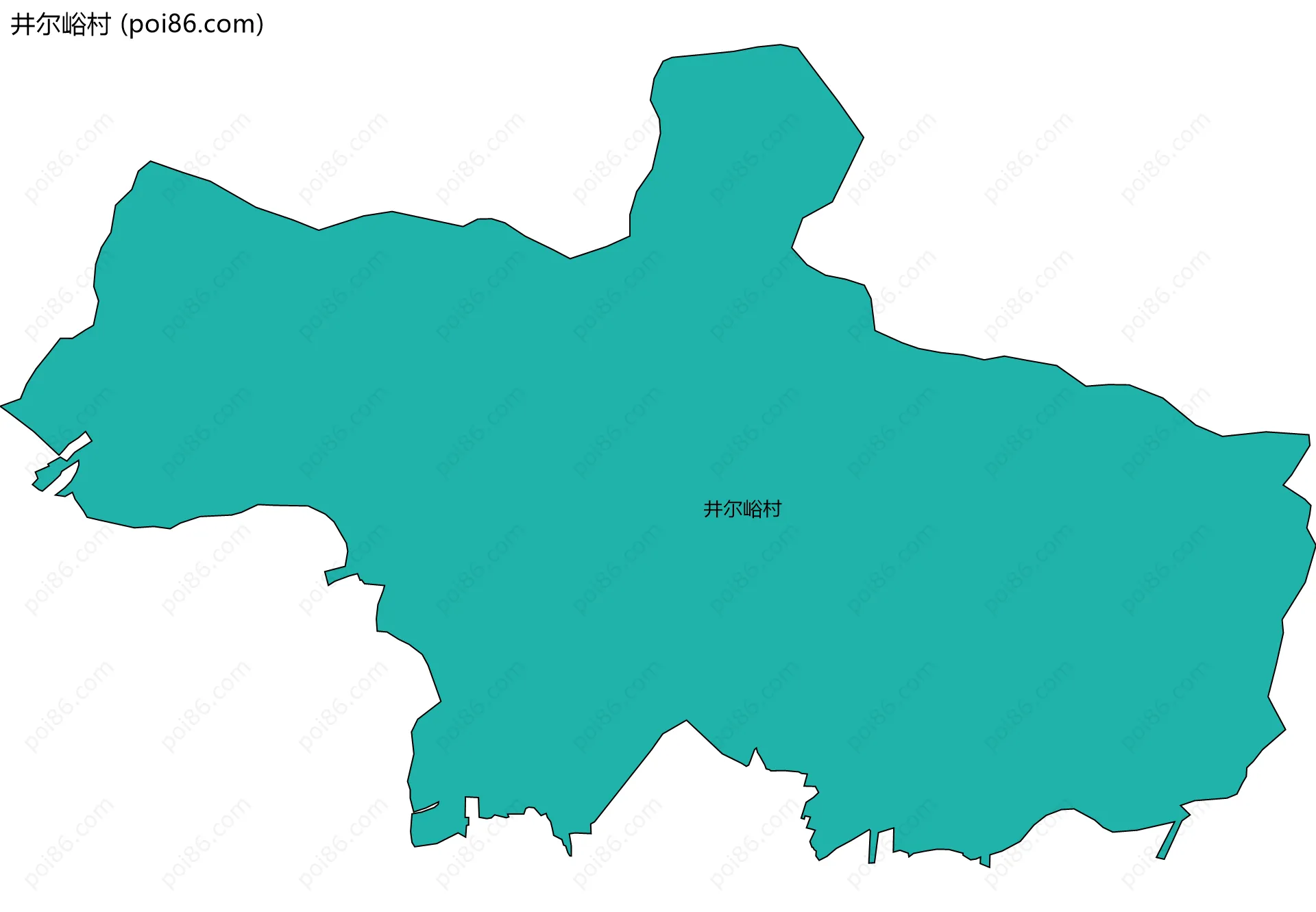 井尔峪村边界地图