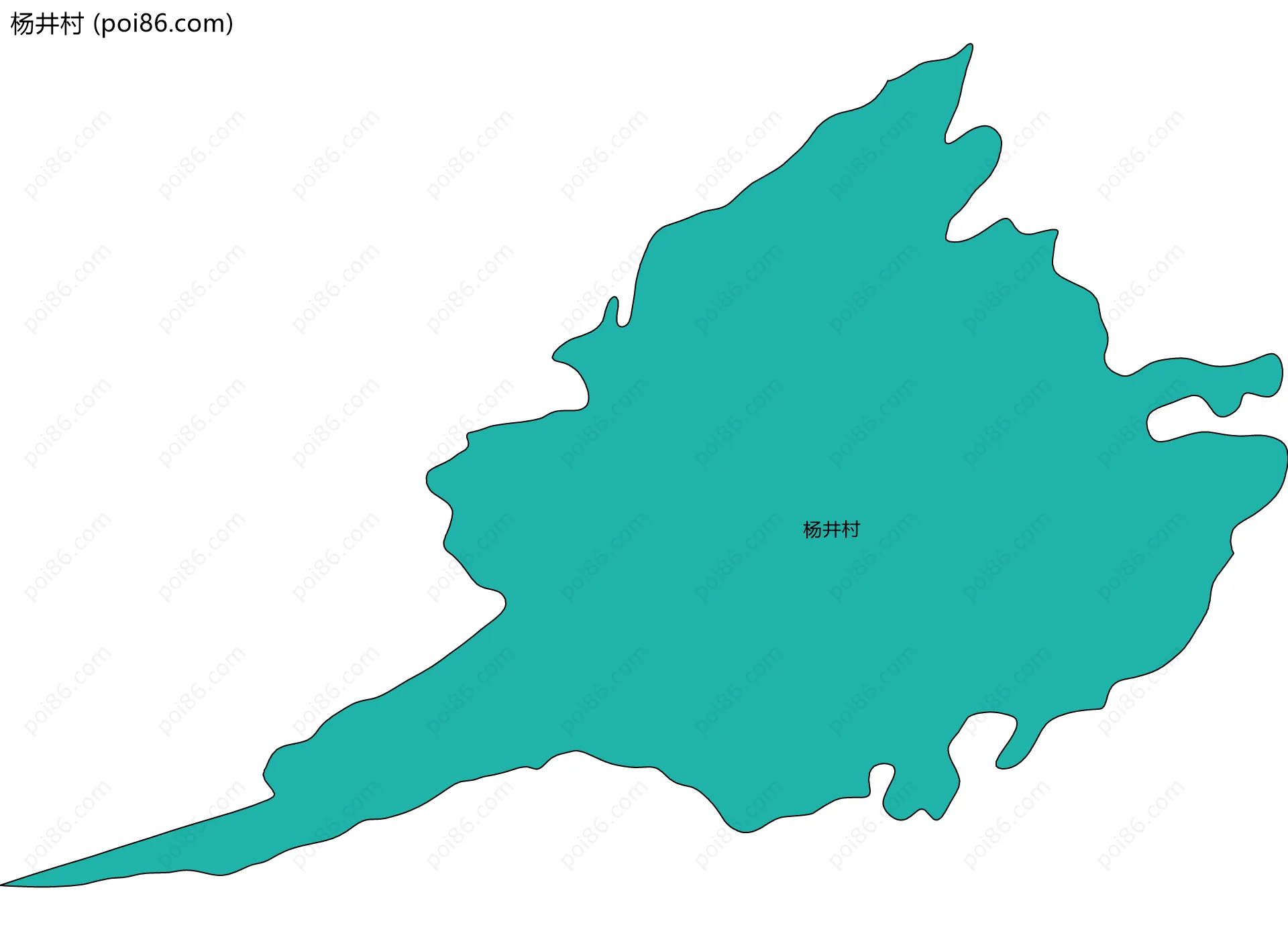 杨井村边界地图