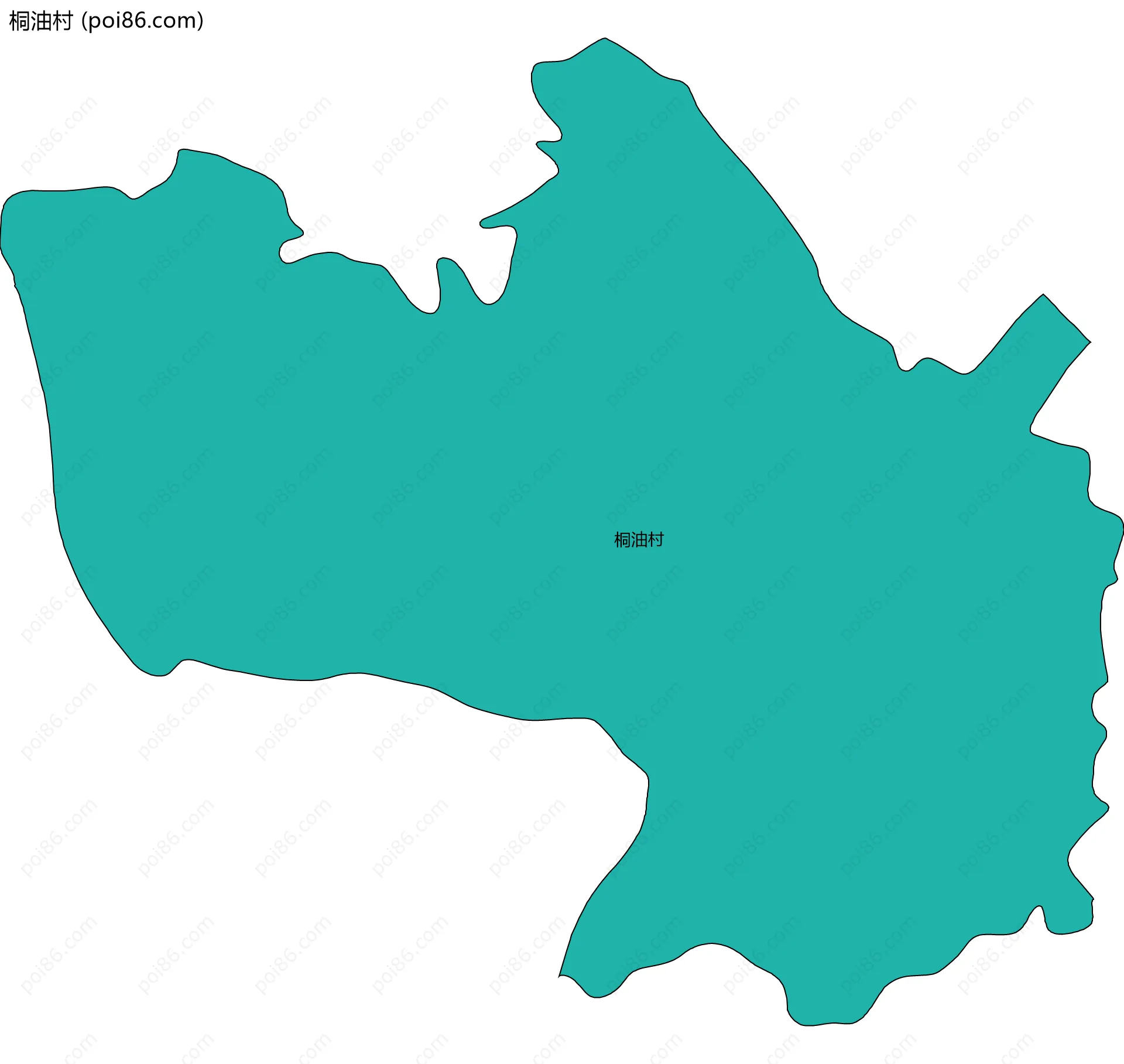 桐油村边界地图