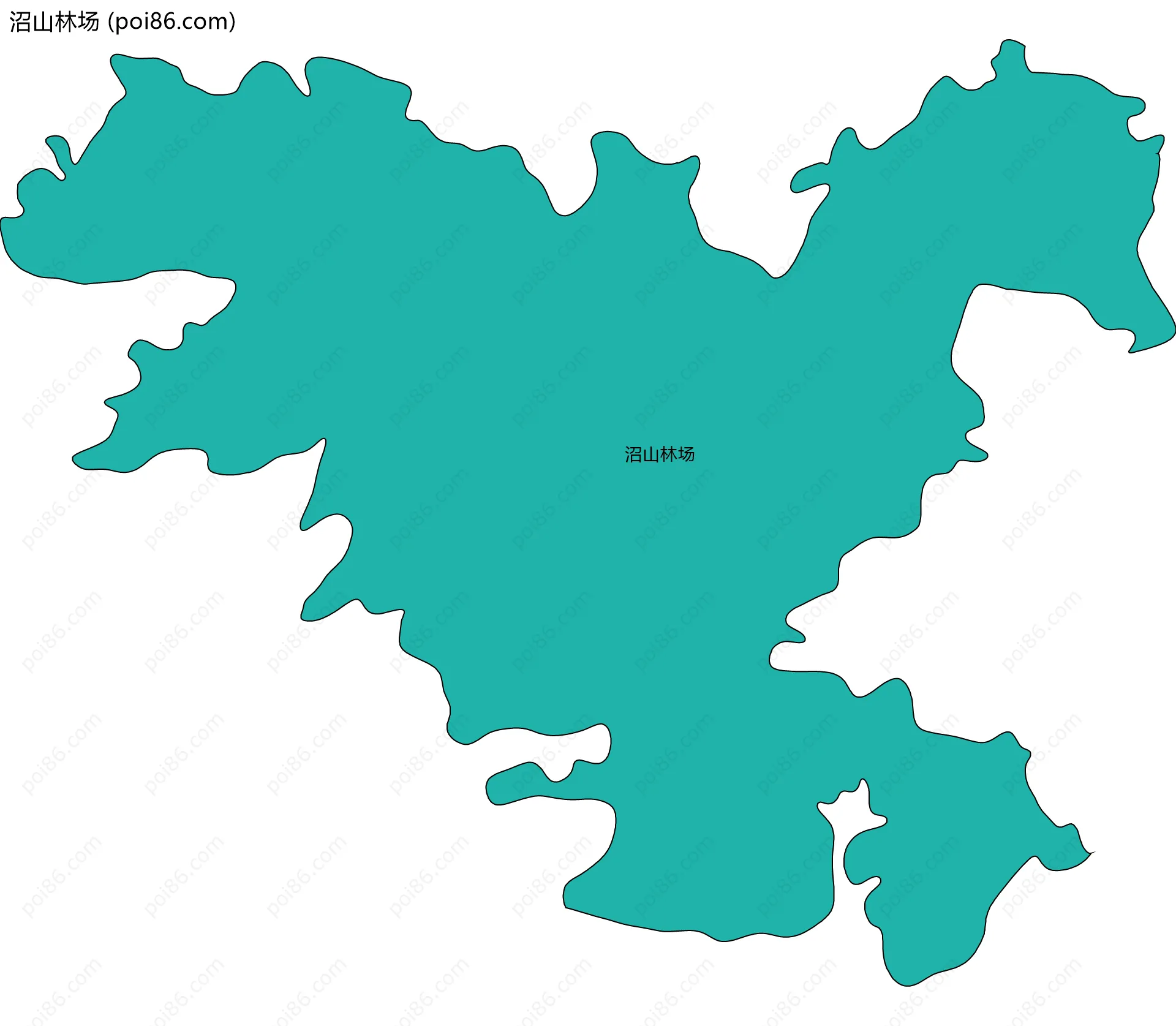 沼山林场边界地图