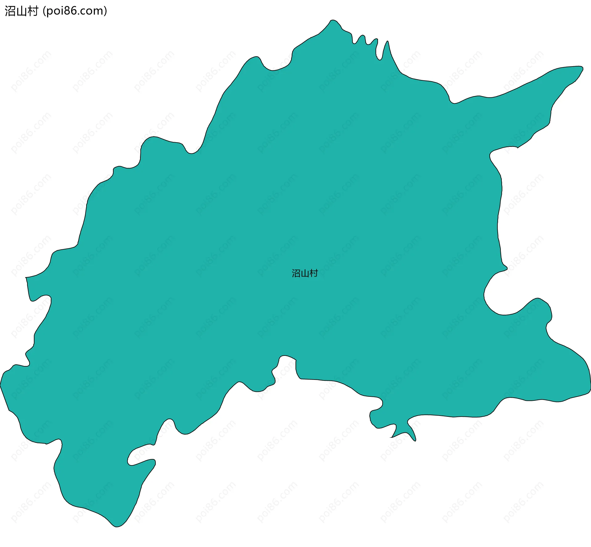 沼山村边界地图