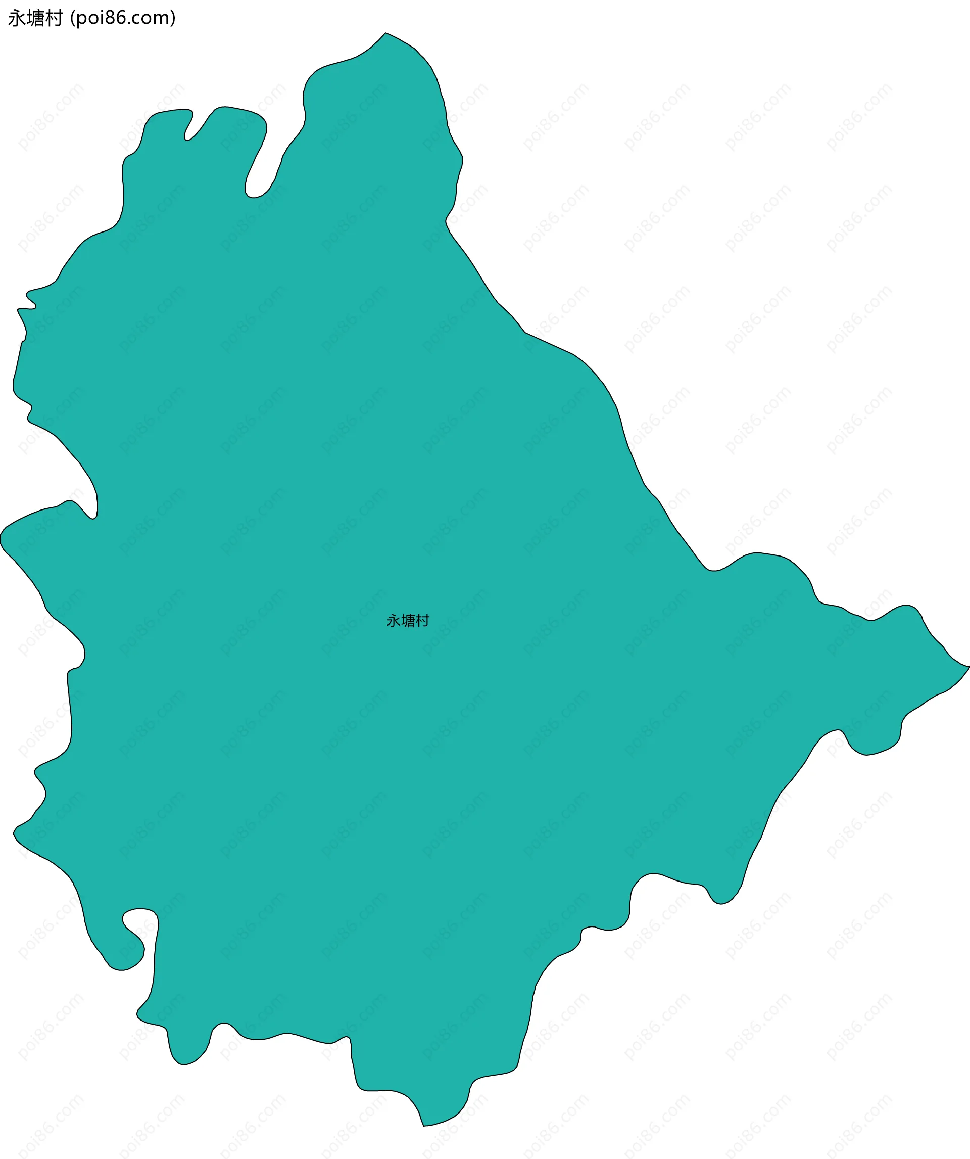 永塘村边界地图