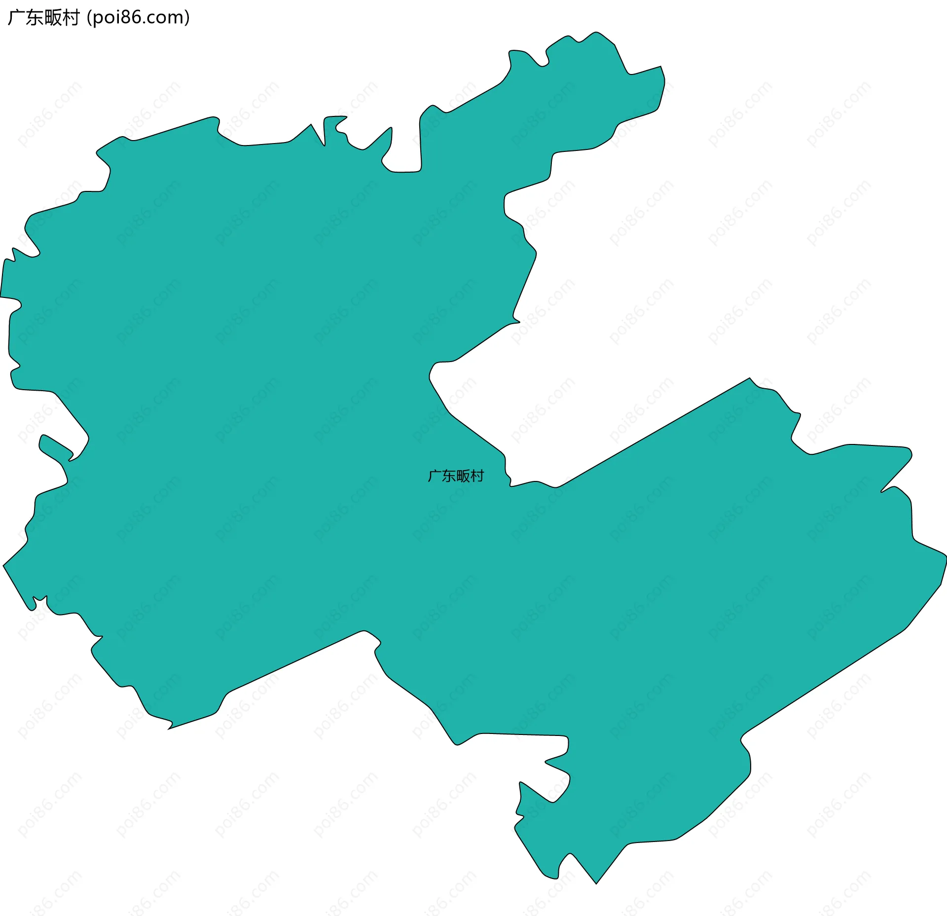 广东畈村边界地图