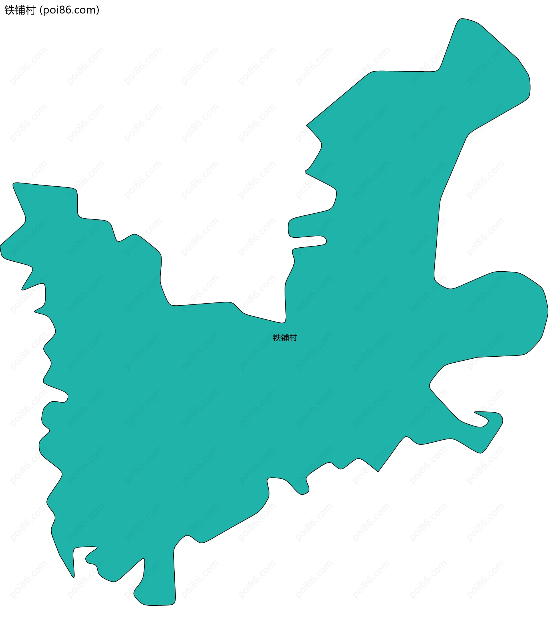 铁铺村边界地图