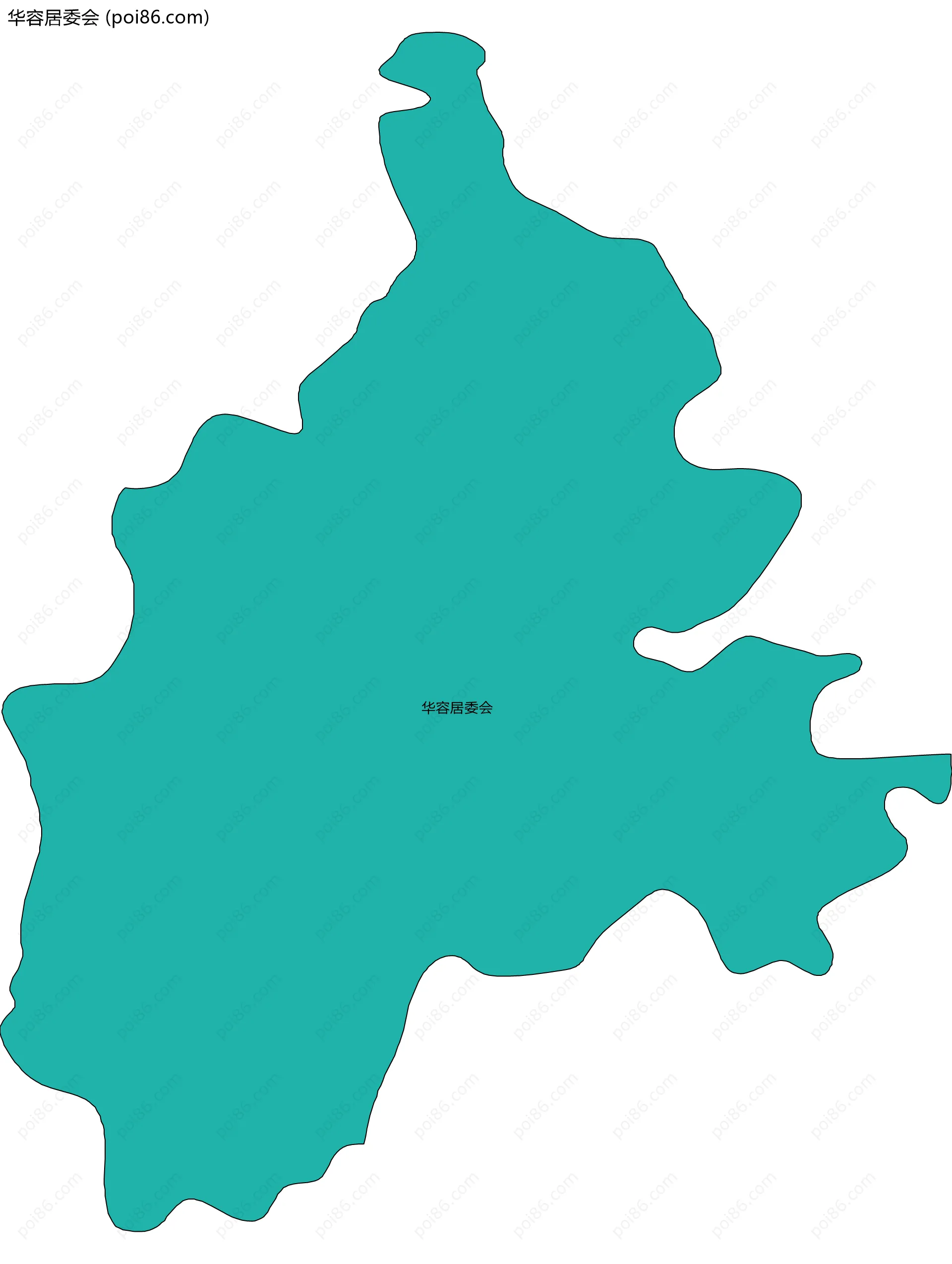 华容居委会边界地图