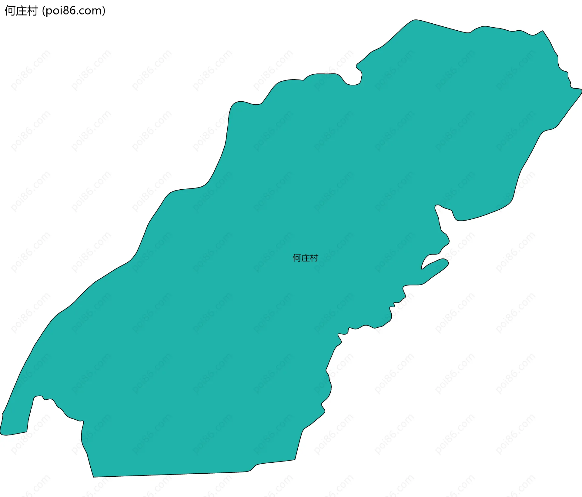 何庄村边界地图
