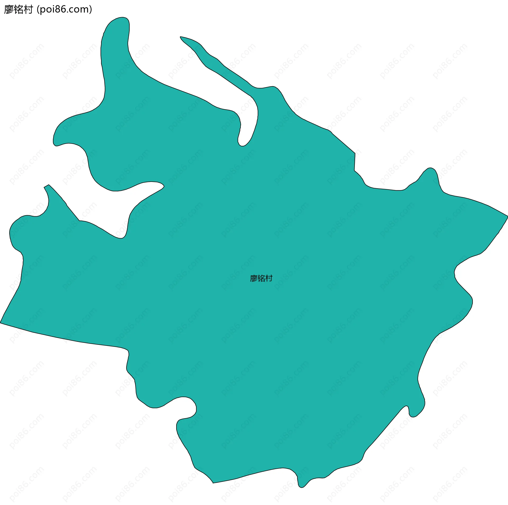 廖铭村边界地图