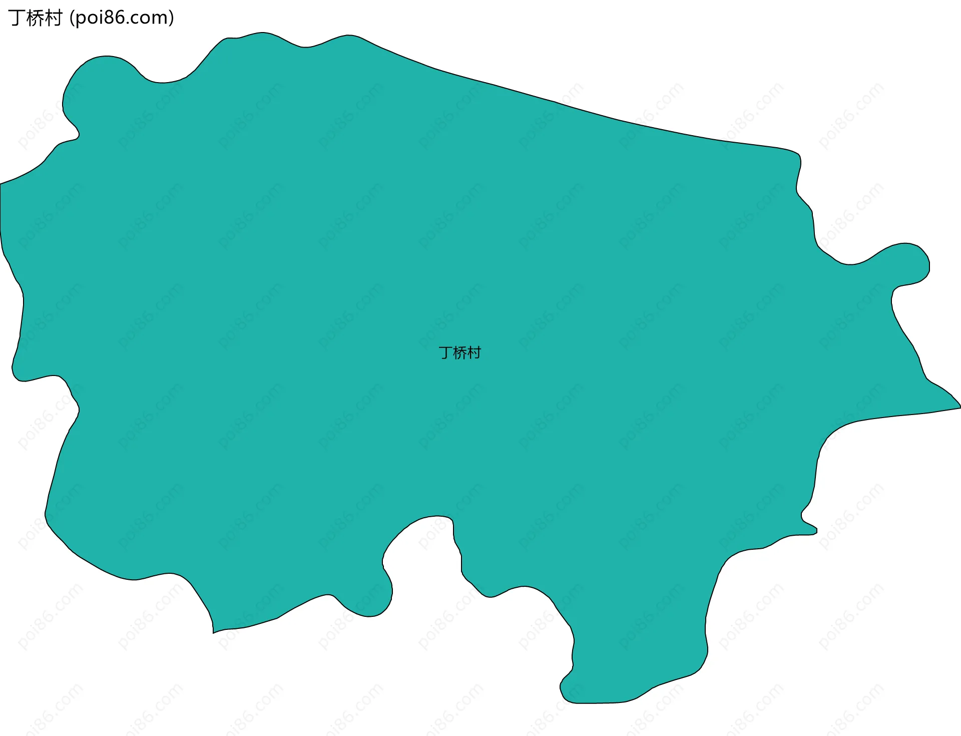 丁桥村边界地图