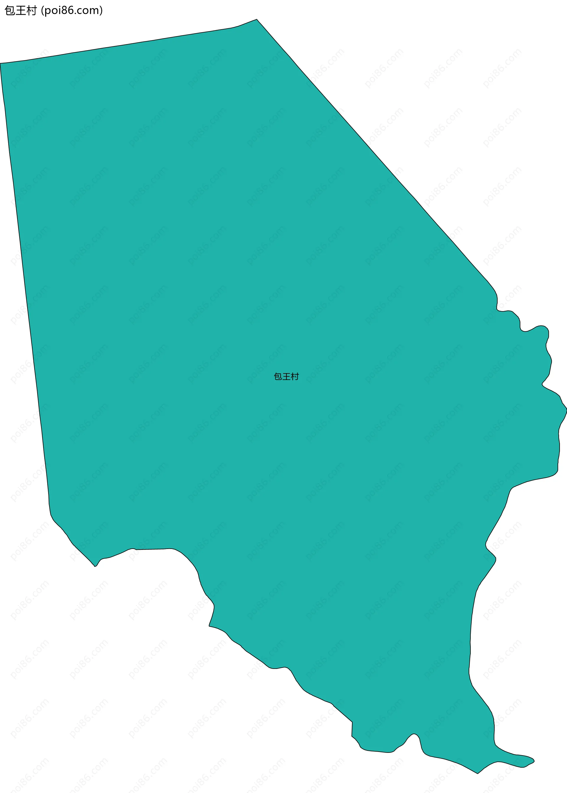 包王村边界地图