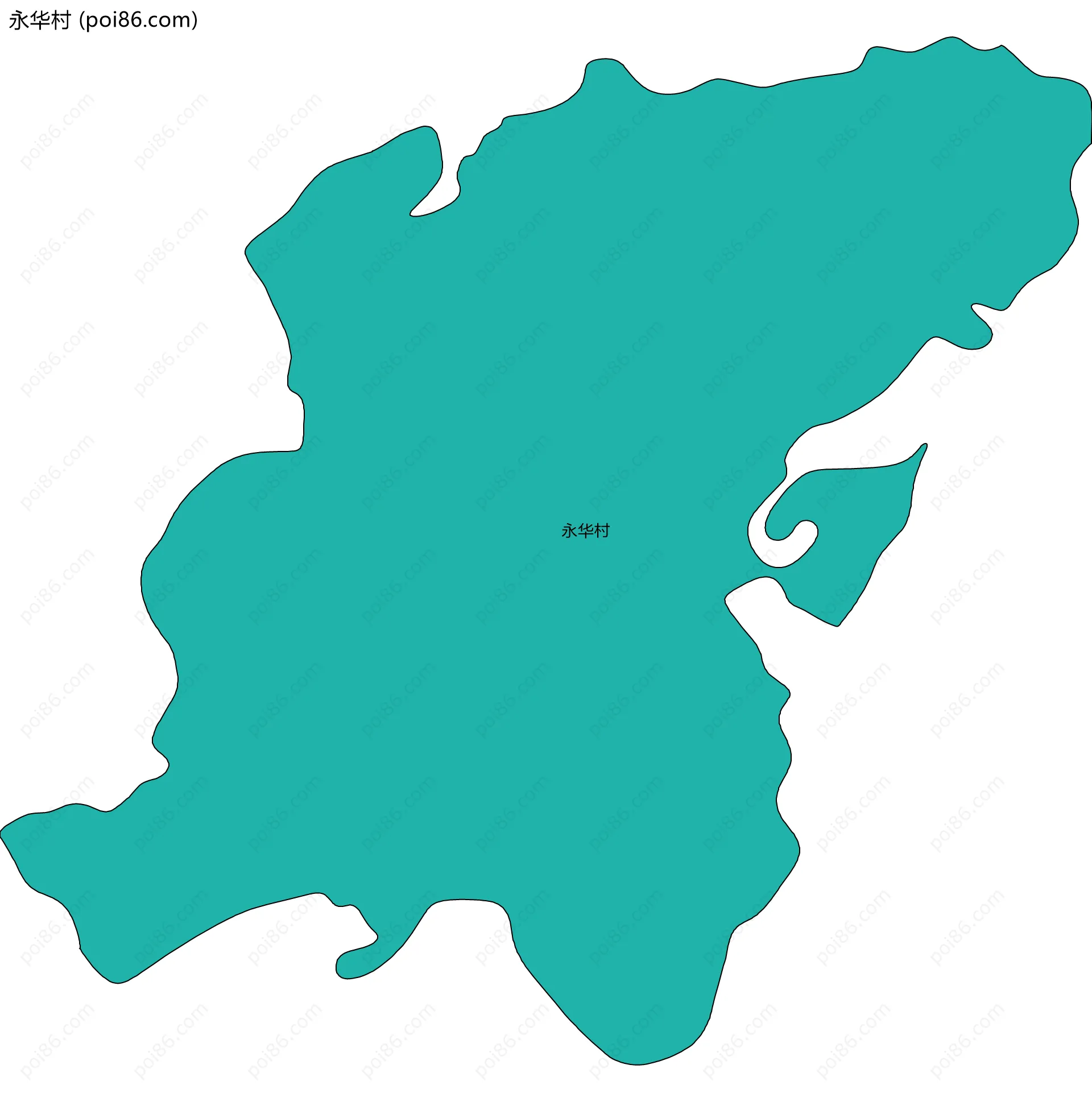 永华村边界地图