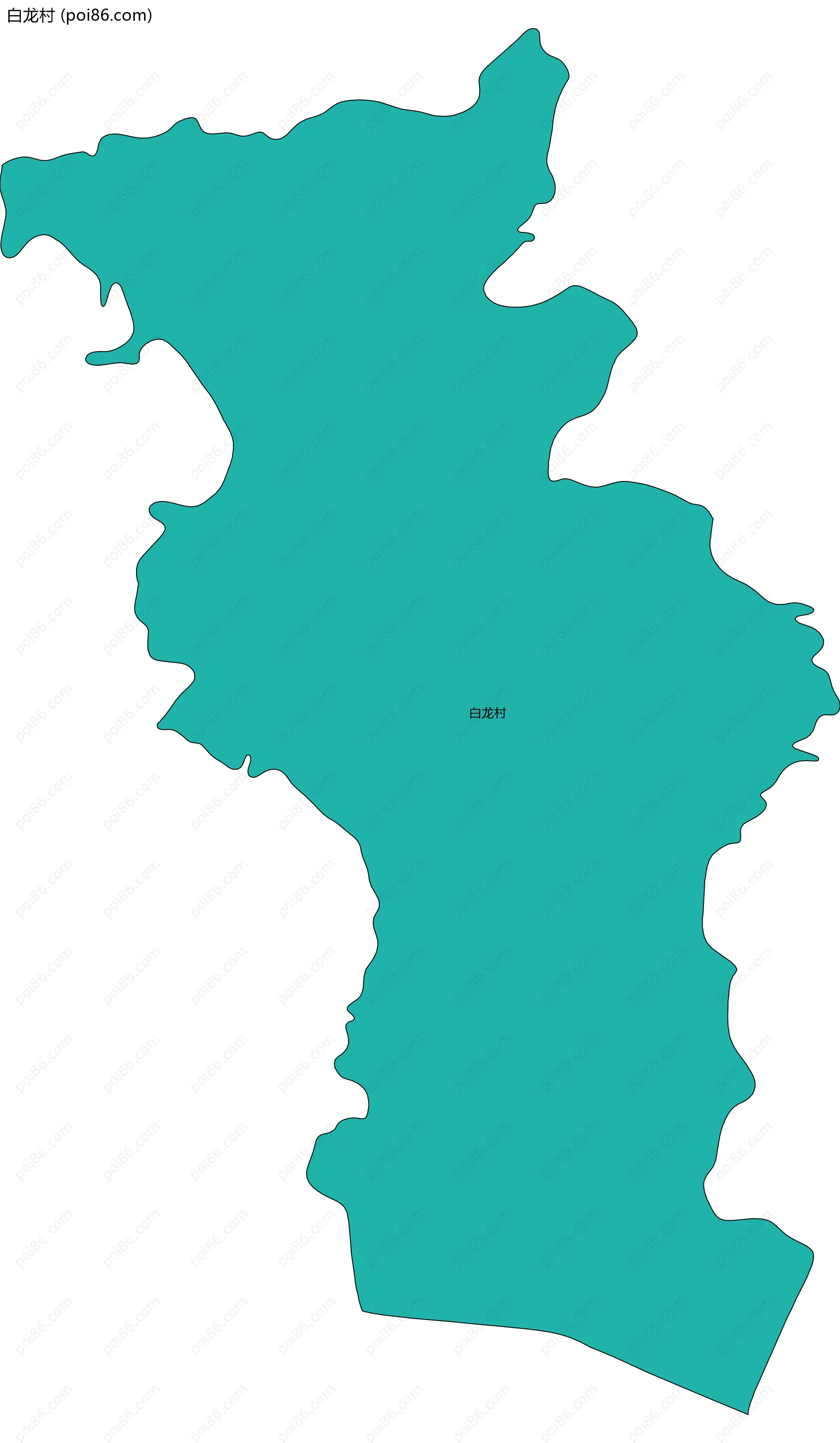 白龙村边界地图