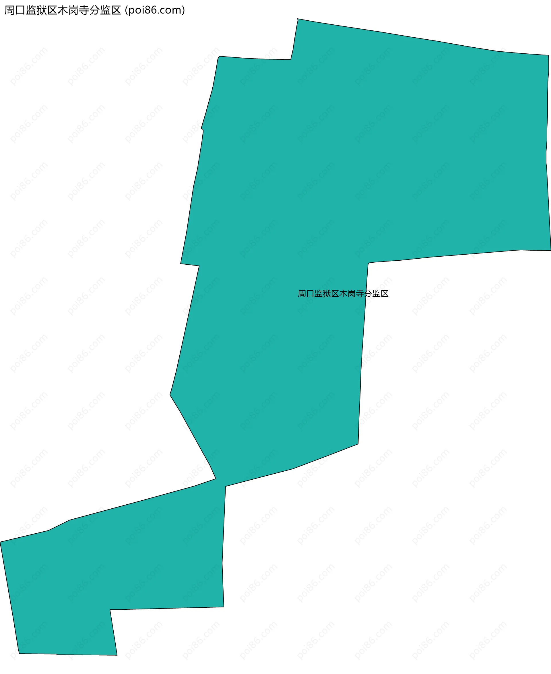 周口监狱区木岗寺分监区边界地图