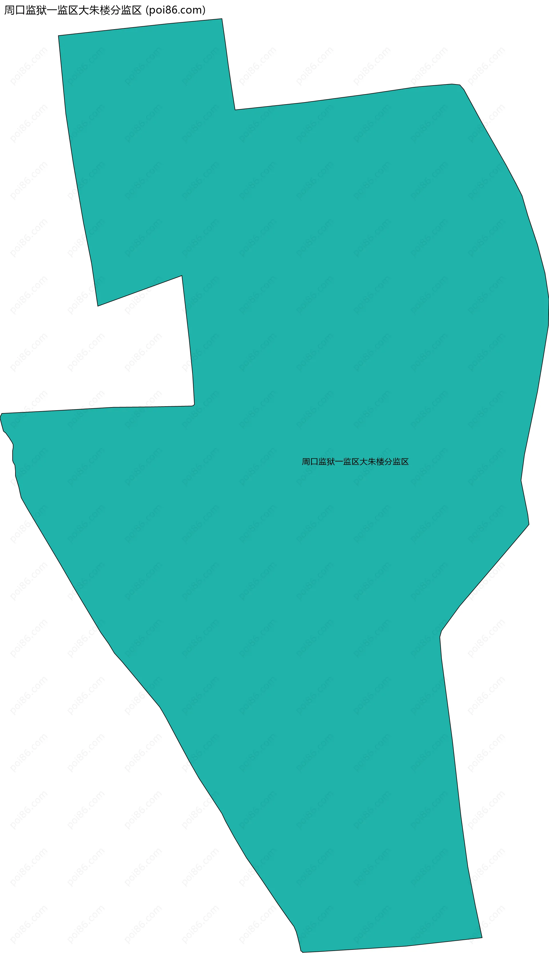 周口监狱一监区大朱楼分监区边界地图